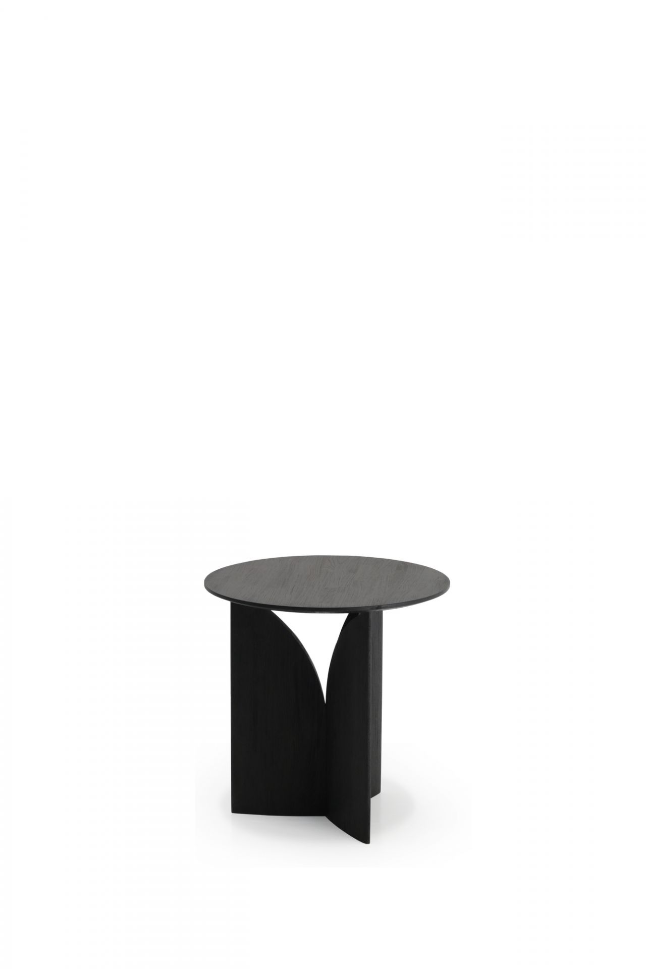 Teak Fin Table d'appoint Peint en Noir Ethnicraft