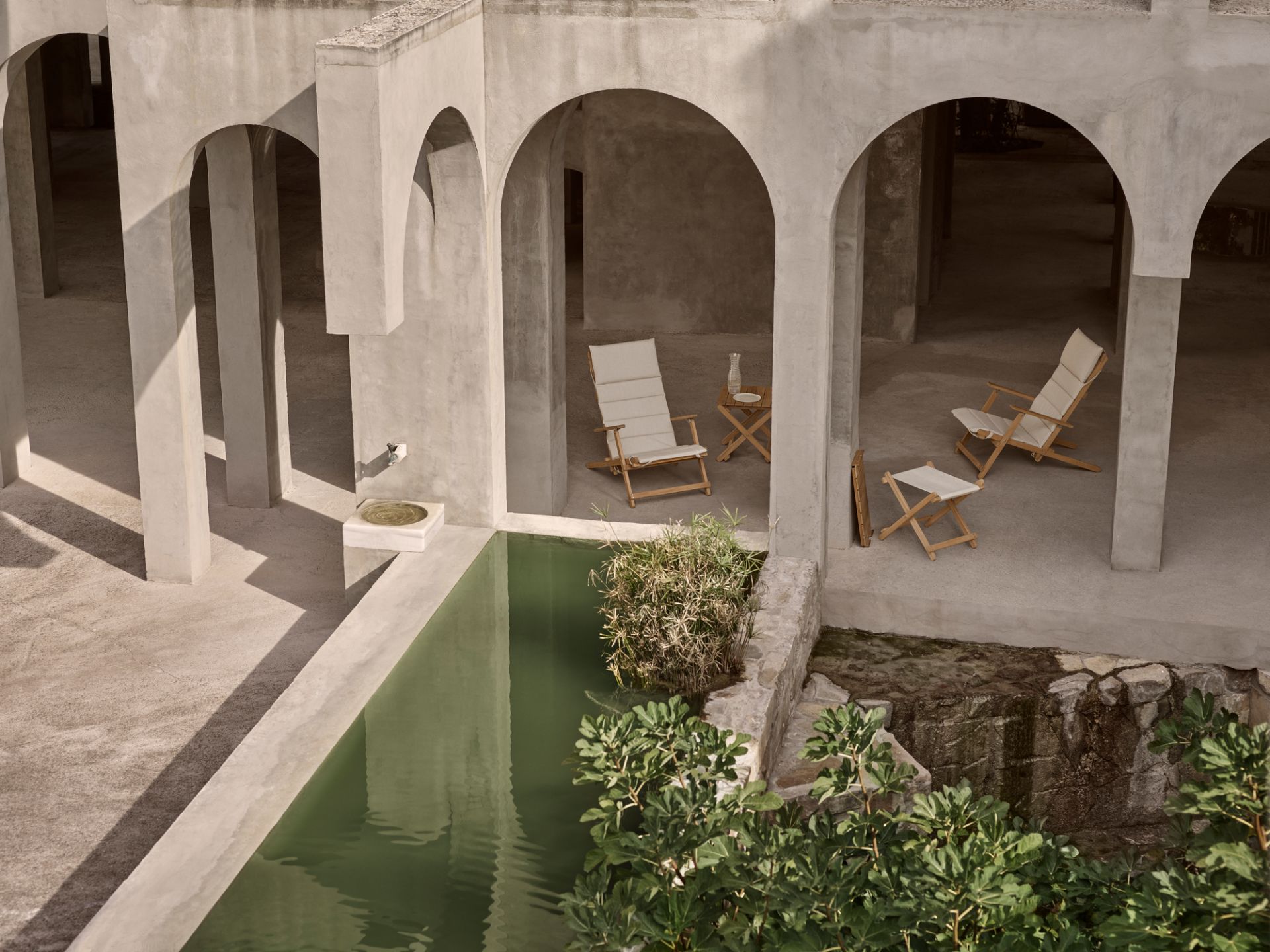 Mogensen chaise longue incl. coussin outdoor Carl Hansen &amp; Søn