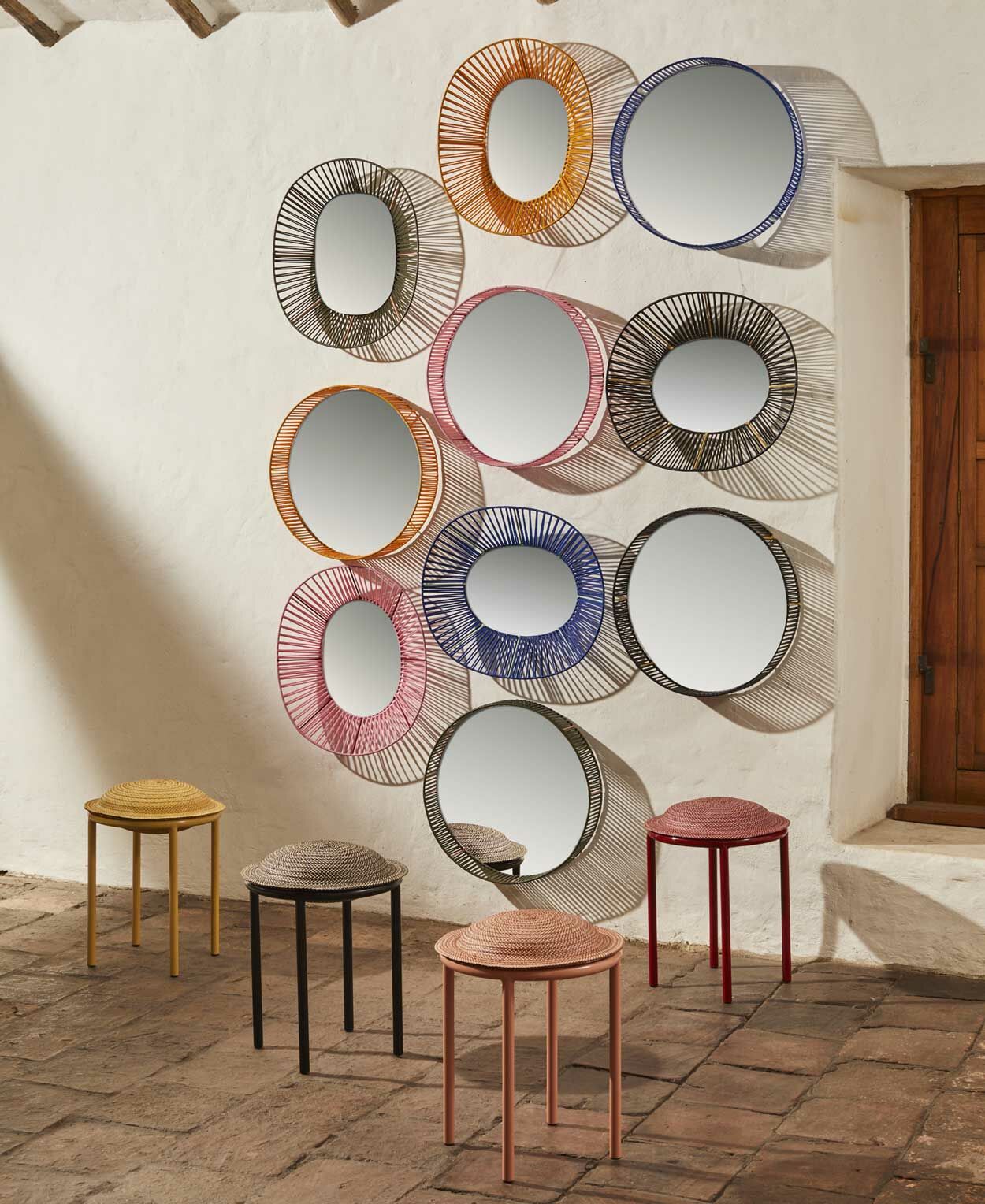 Cesta Wall Round Mirror Miroir mural rond ames