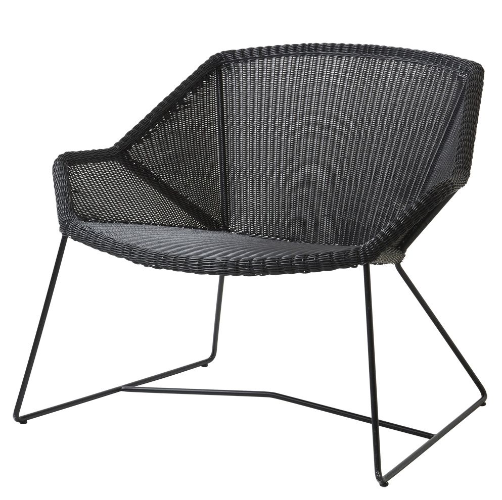 Breeze Outdoor chaise salon extérieur noir Cane-Line