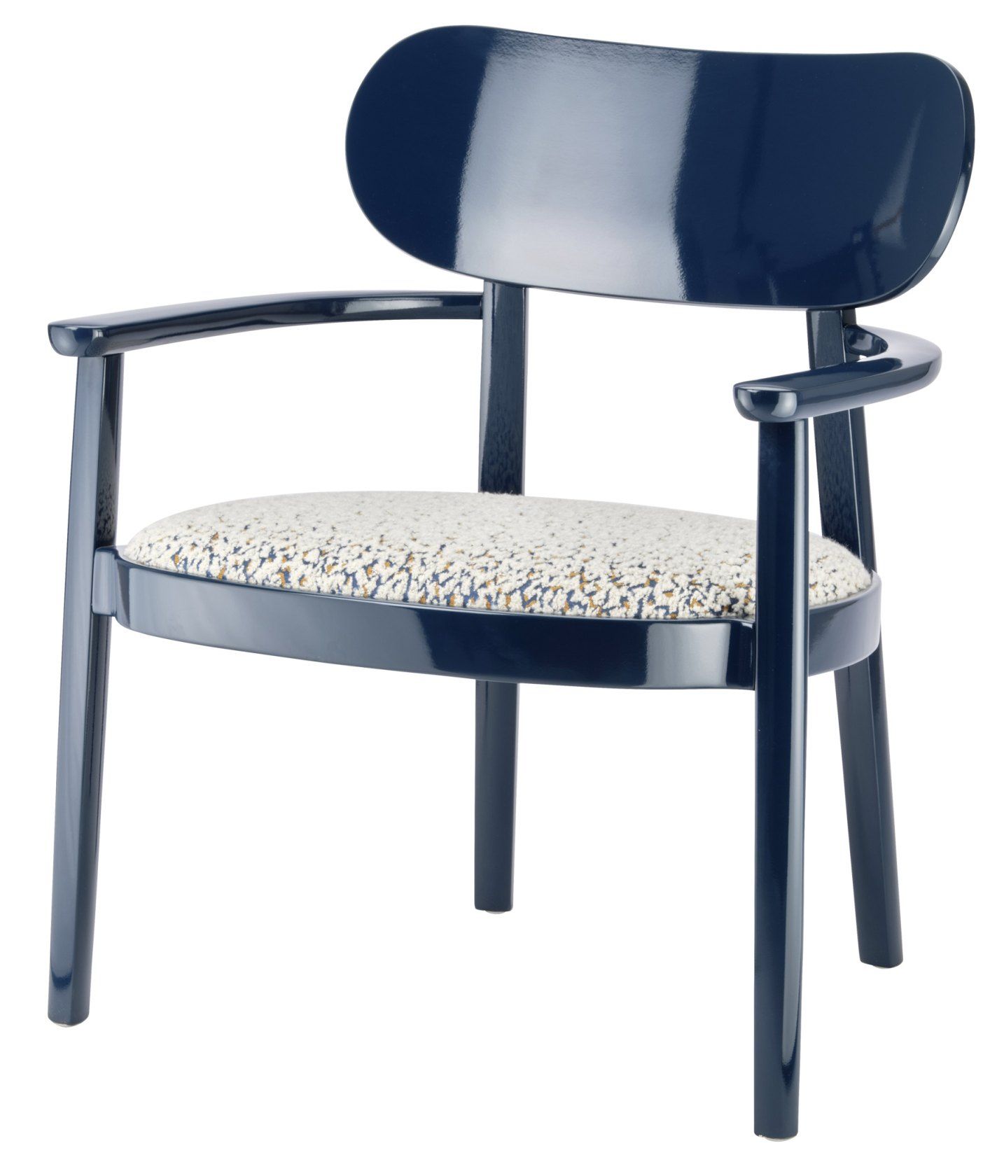 Fauteuil en bois avec accoudoirs 119 SPF Assise rembourrée Thonet