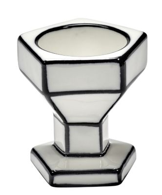 Coquetier blanc/noir Carte Blanche Serax   