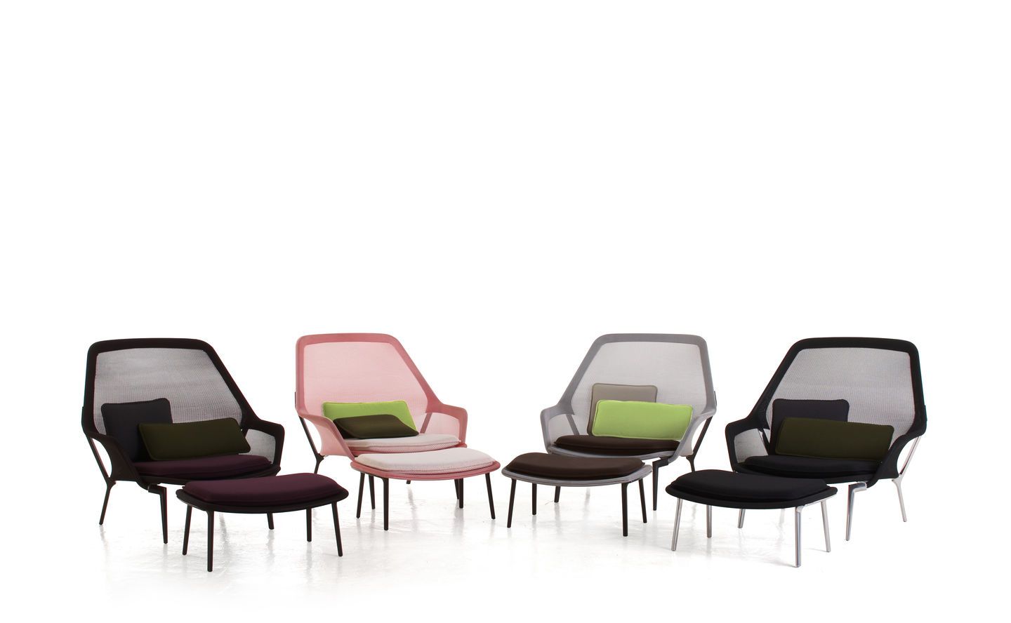 Slow Chair &amp; Ottoman Fauteuil Vitra