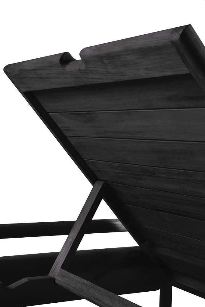 Jack Outdoor Adjustable Lounger Teak noir Ethnicraft