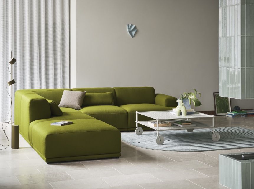 Flow Coffee Table Table basse sur roulettes Intérieur / Extérieur Muuto