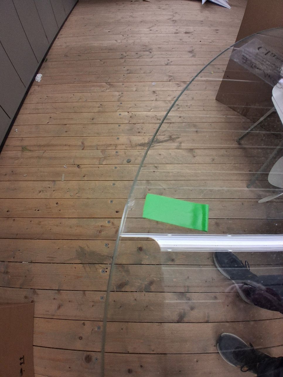 Plateau en verre de rechange ajustable, en cristal, pour table d'appoint Classicon OBJECTS IMPARFAITS