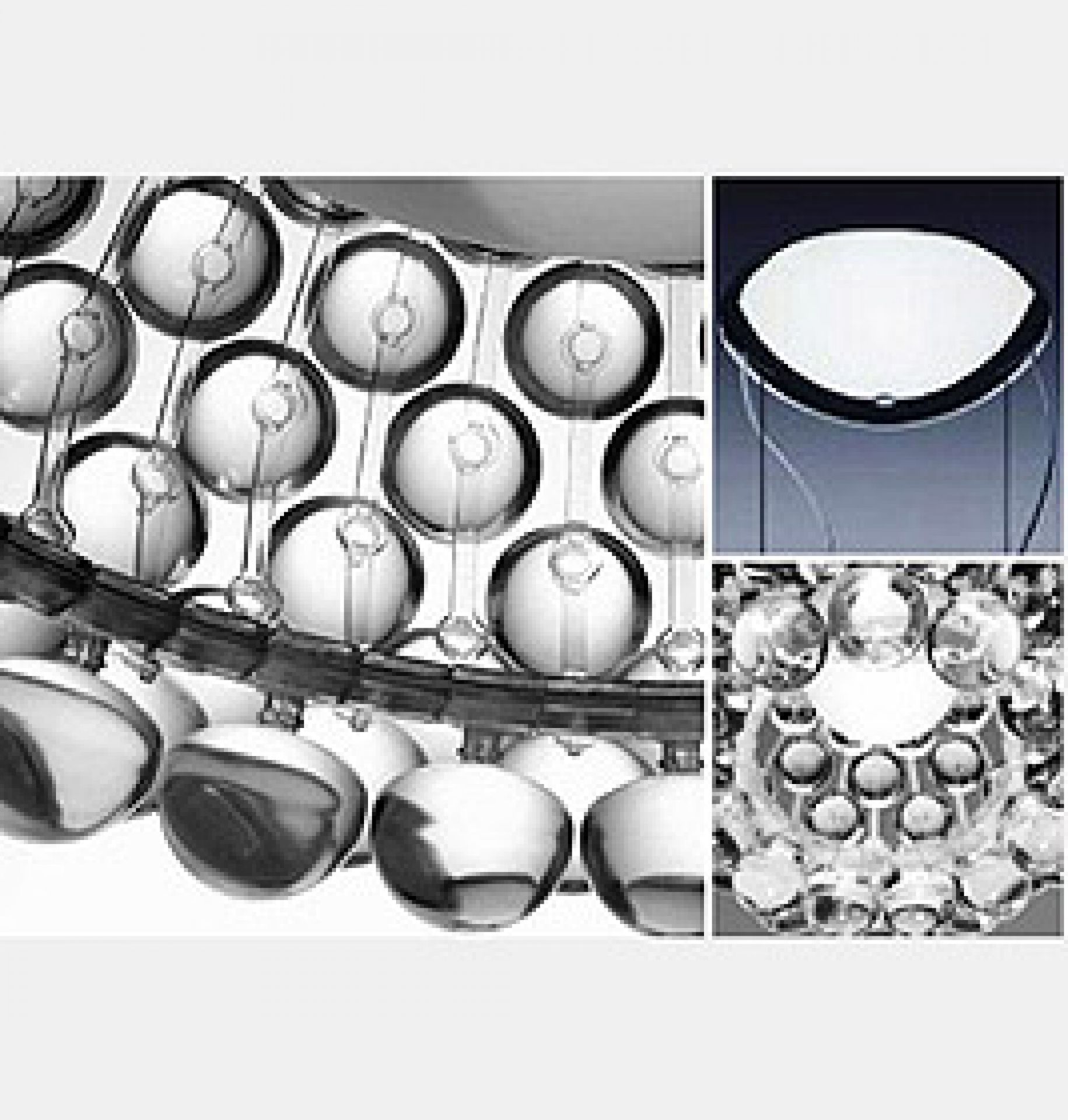 Caboche Plus Piccola Sospensione Foscarini Gris
