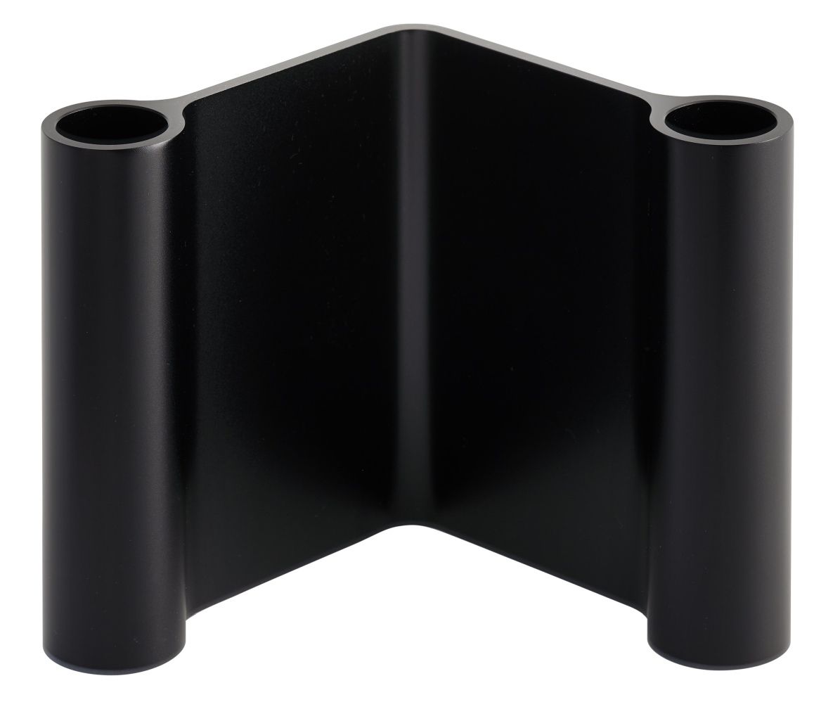 Pair Candleholder Bougeoir Muuto L 10 x H 11 cm / Noir Pair Candleholder Bougeoir Muuto L 10 x H 11 cm / Noir