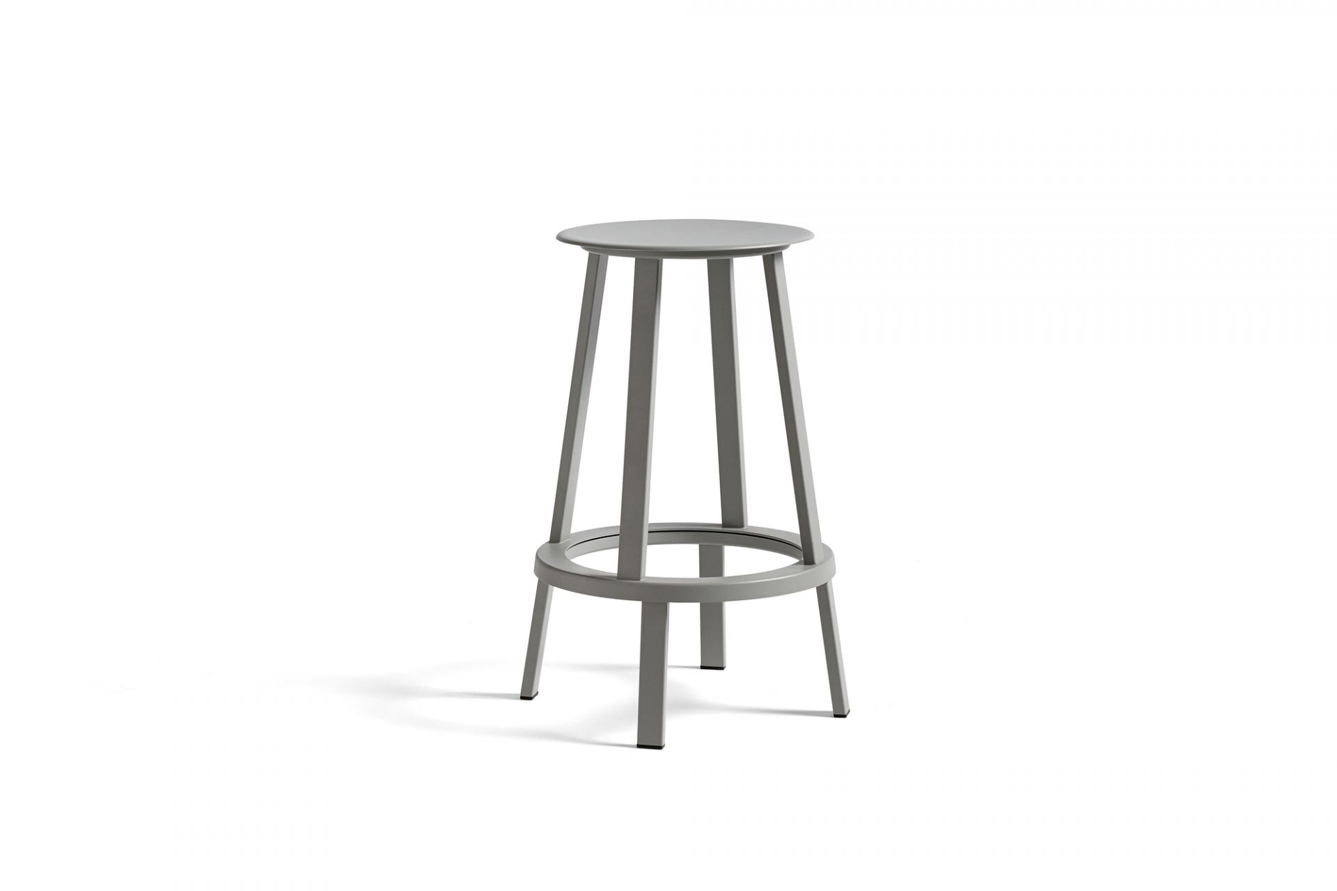 Revolver Bar Stool Tabouret de bar HIGH 76 cm Steel SKY GREY Hay PIÈCE UNIQUE 