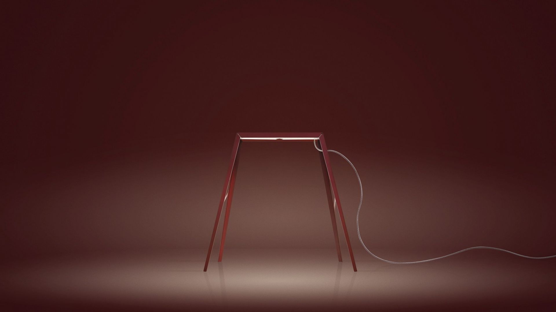 Lampe de table Bridge 2 LED Foscarini - rouge