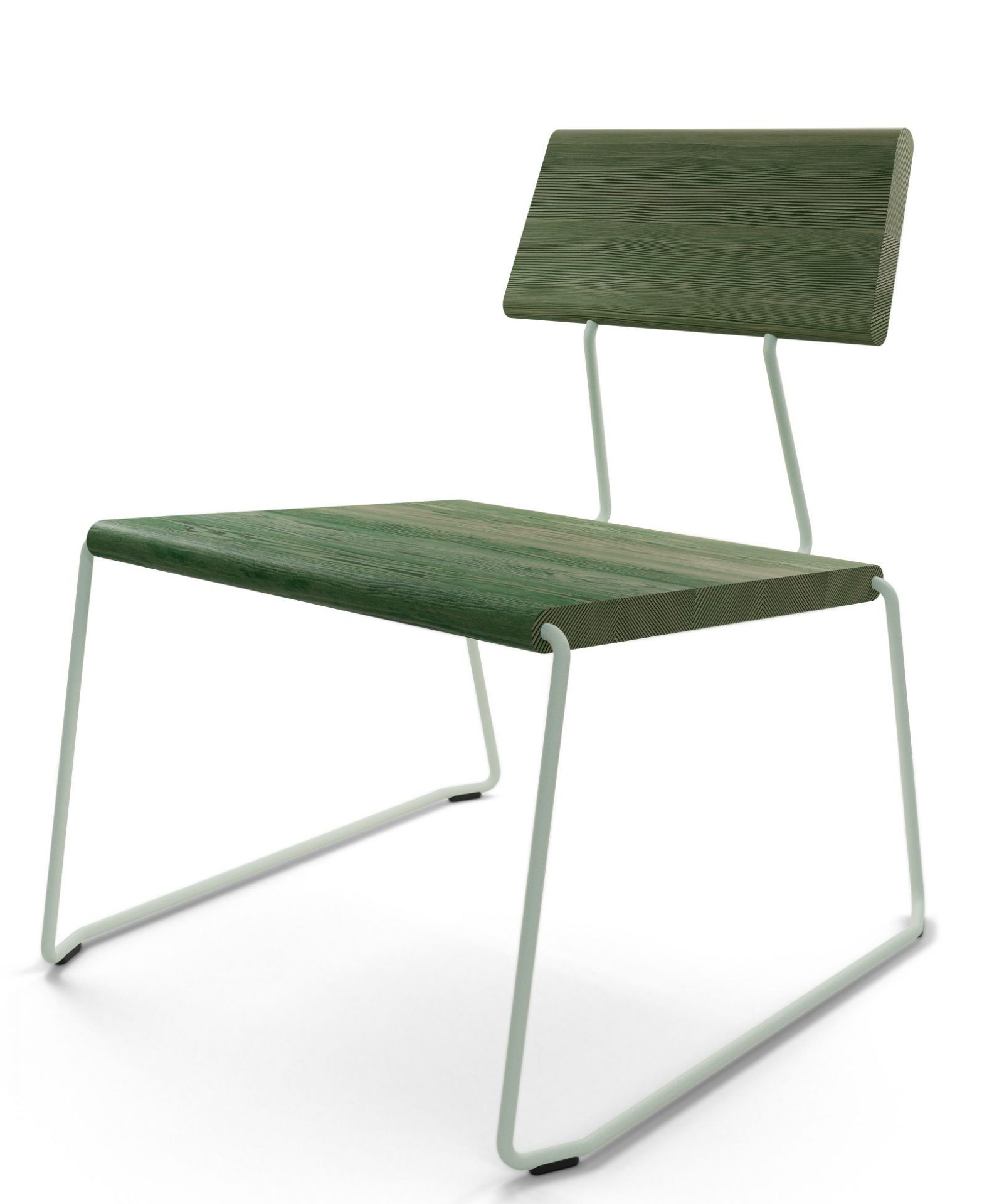 D:007 Chaise Longue Vert Forêt Fuchs & Habicht