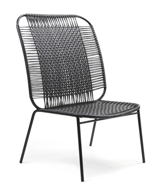 Cielo Lounge Chair High Chaise Lounge haute Outdoor ames Noir - Noir