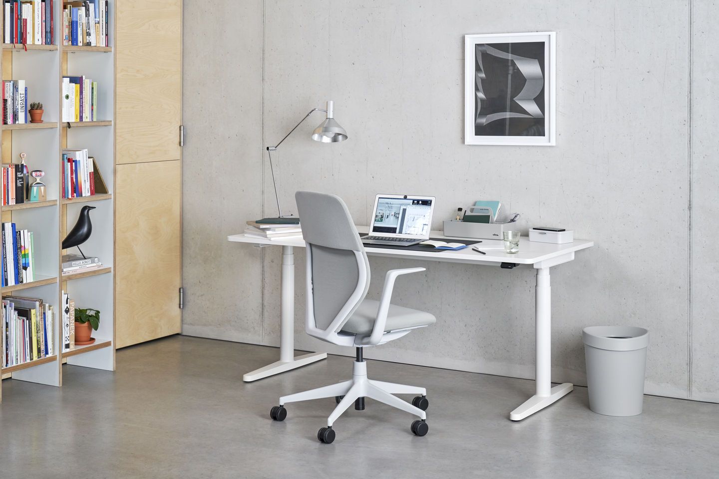 Tyde 2 table debout/assise bureau Home Desk bureau Vitra