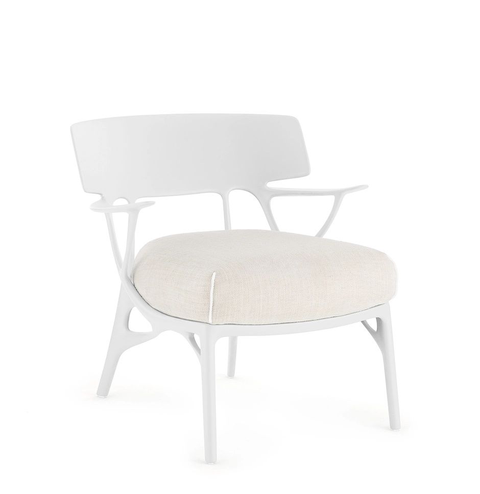 A.I. Fauteuil lounge Panamino Basic Blanc-Blanc Kartell