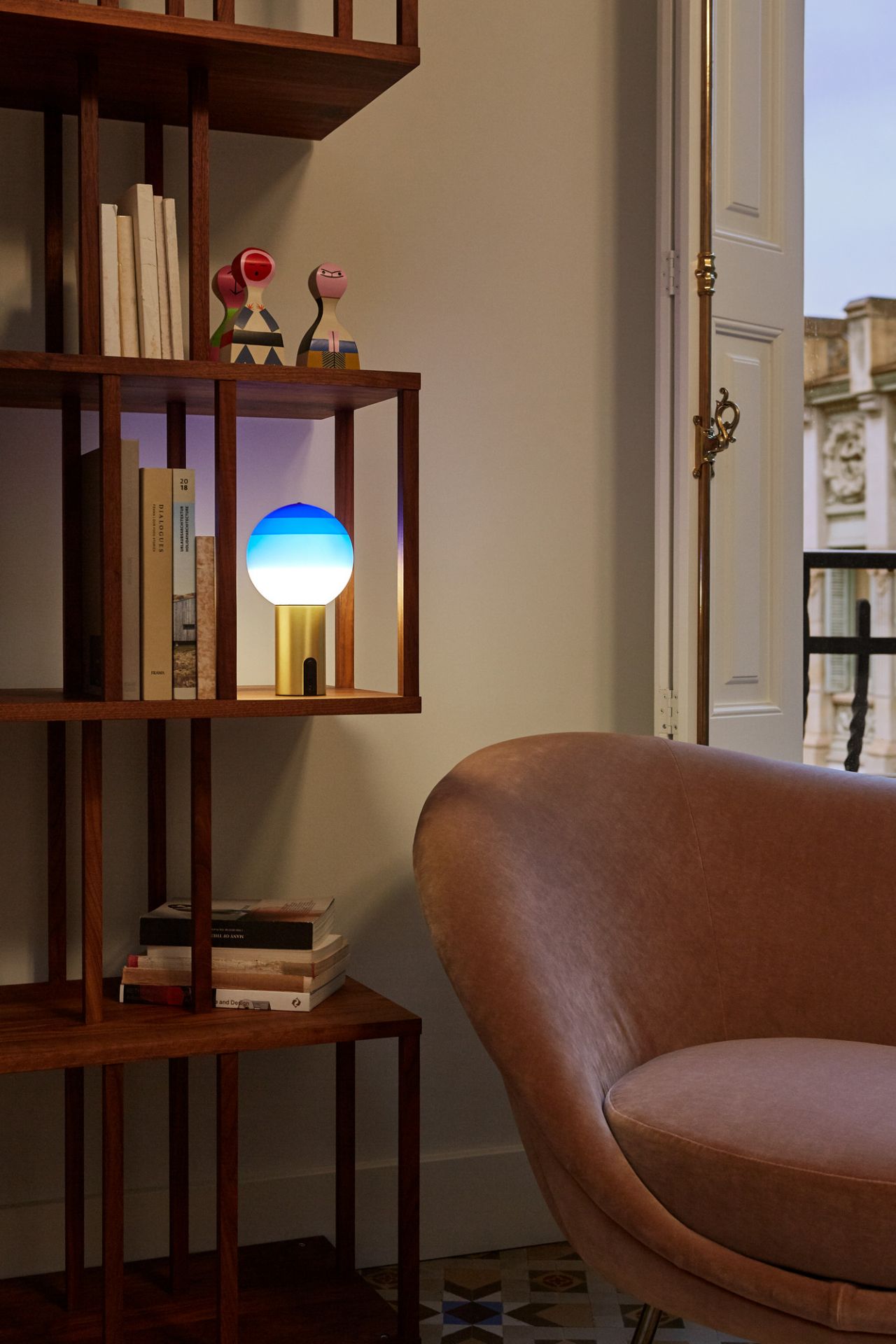 Dipping Light Portable Lampe de batterie Marset ambre - laiton