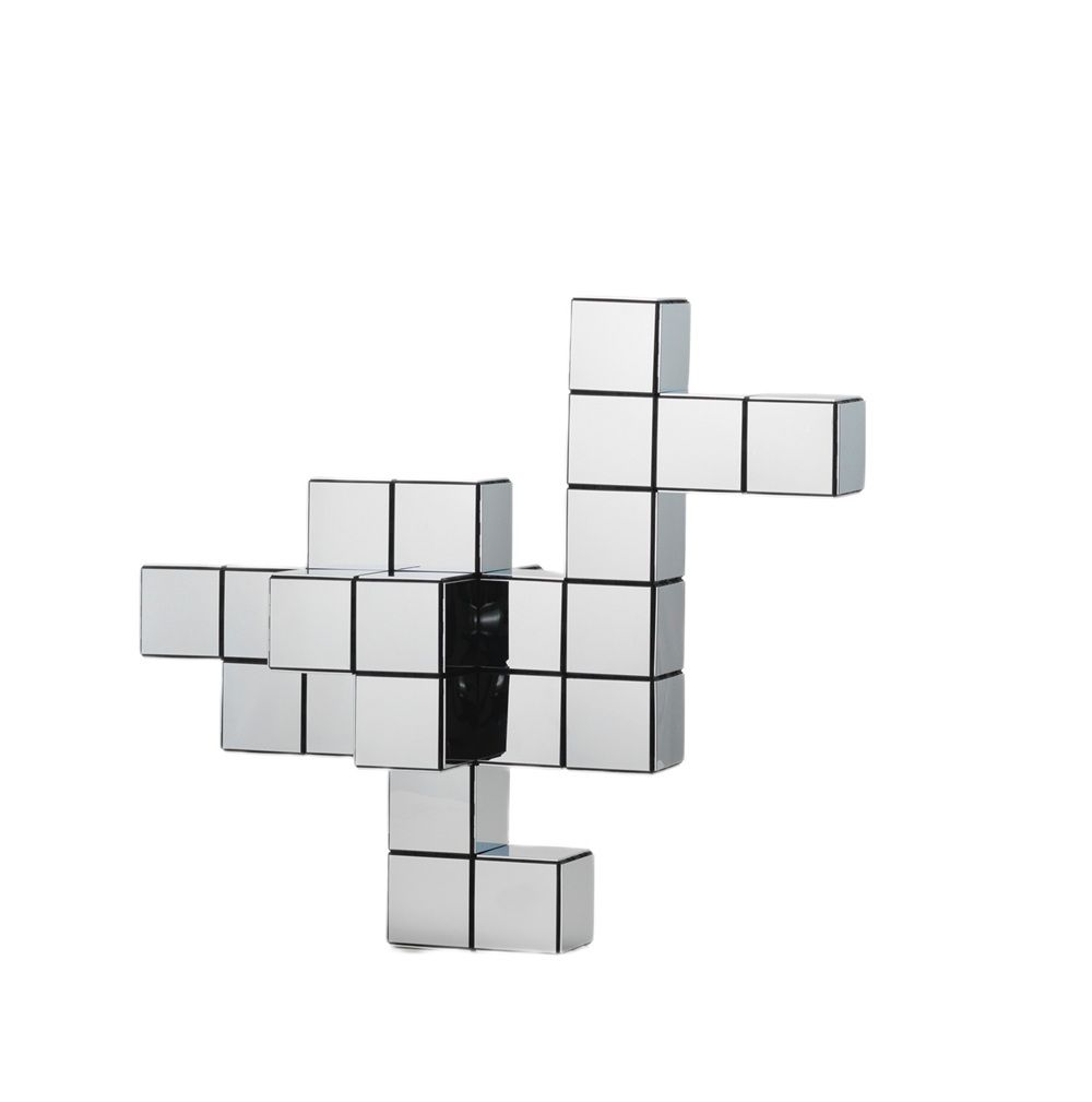 Panton Cubes Duck Chrome Sculpture Vitra