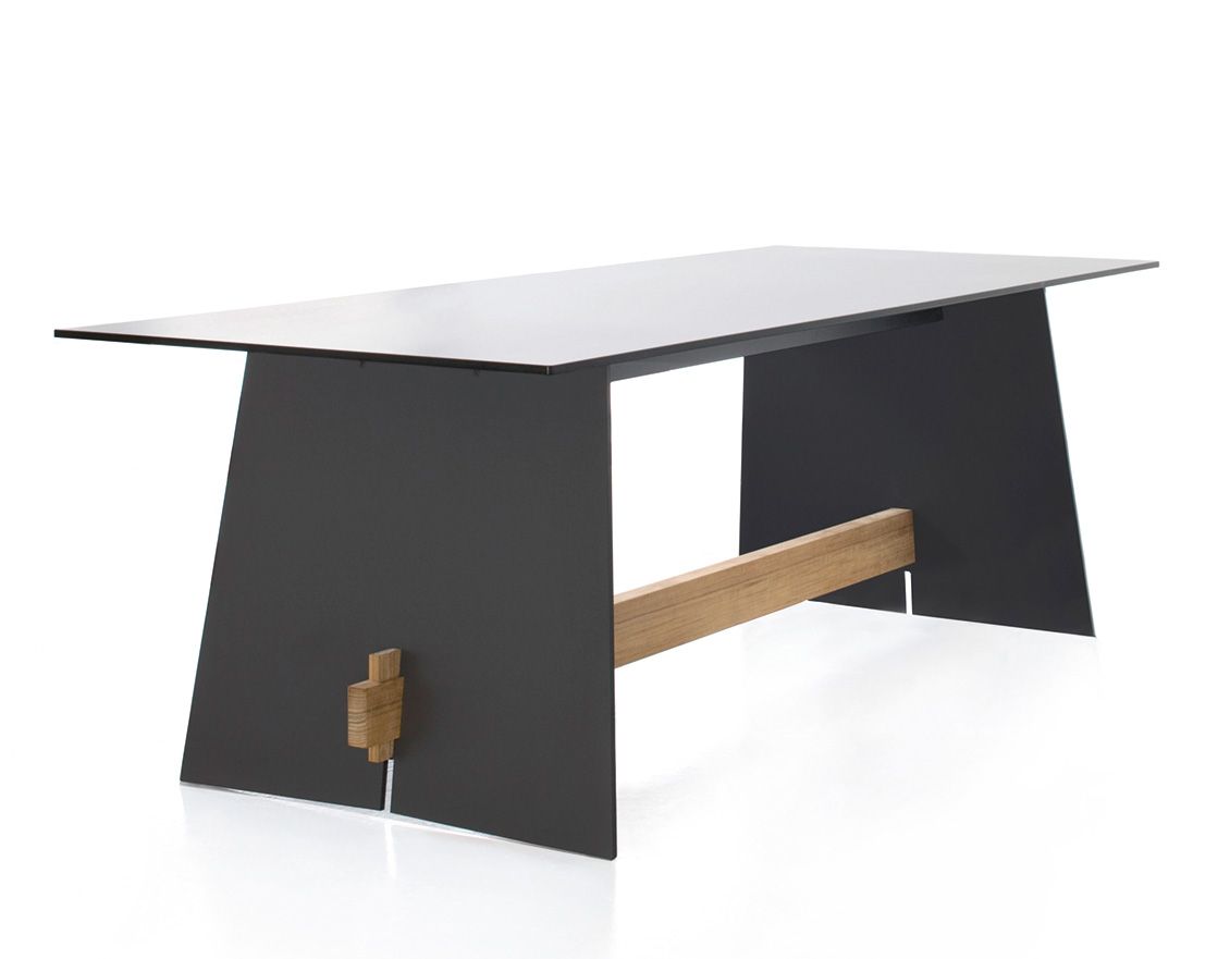 Tension Outdoor Table à joues rectangulaires anthracite Conmoto