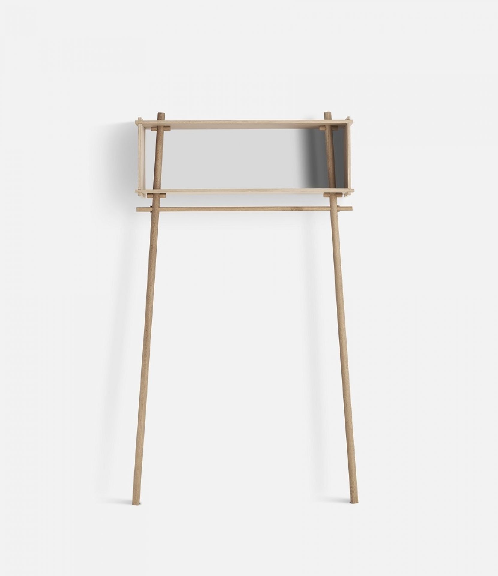 Töjbox vestiaire Woud Lx112 cm chêne blanc pigmenté