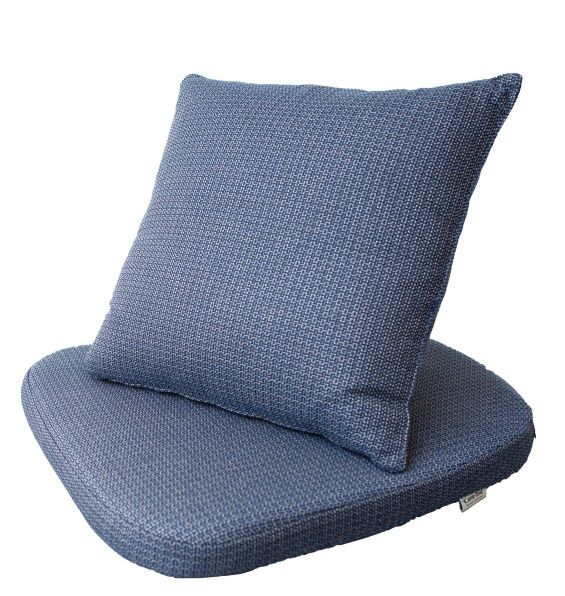 Assise Jeu de coussins pour la chaise Moments Outdoor Cane-Line Link bleu