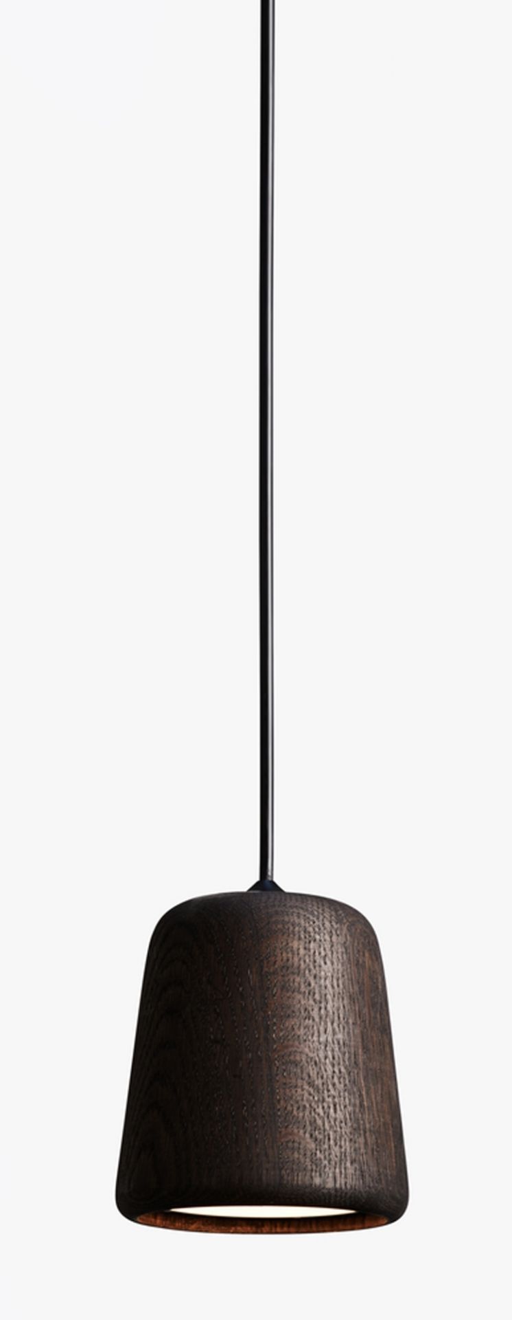 Material Pendant lamp Holz New Works-Eiche geräuchert / schwarz