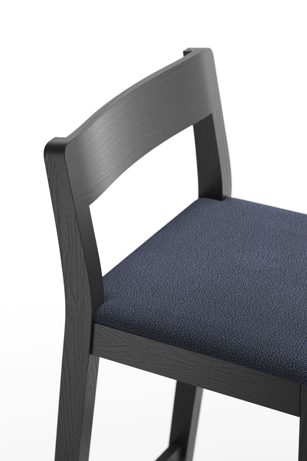Sit tabouret de bar en bois avec coussin d'assise Zeitraum
