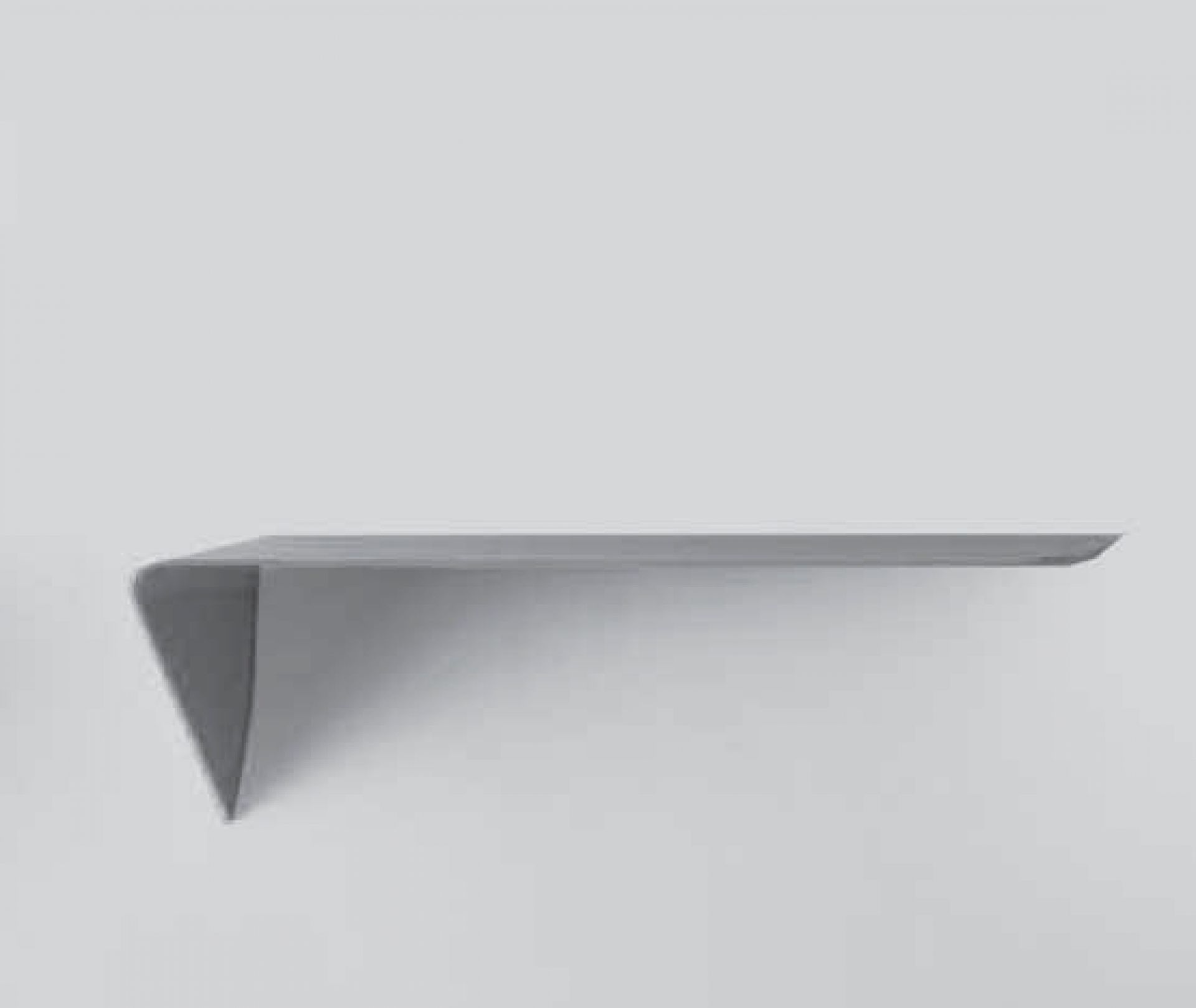 Graue Mamba Light Ablage von MDF Italia, minimalistisches Wandregal für Büro und Wohnraum.