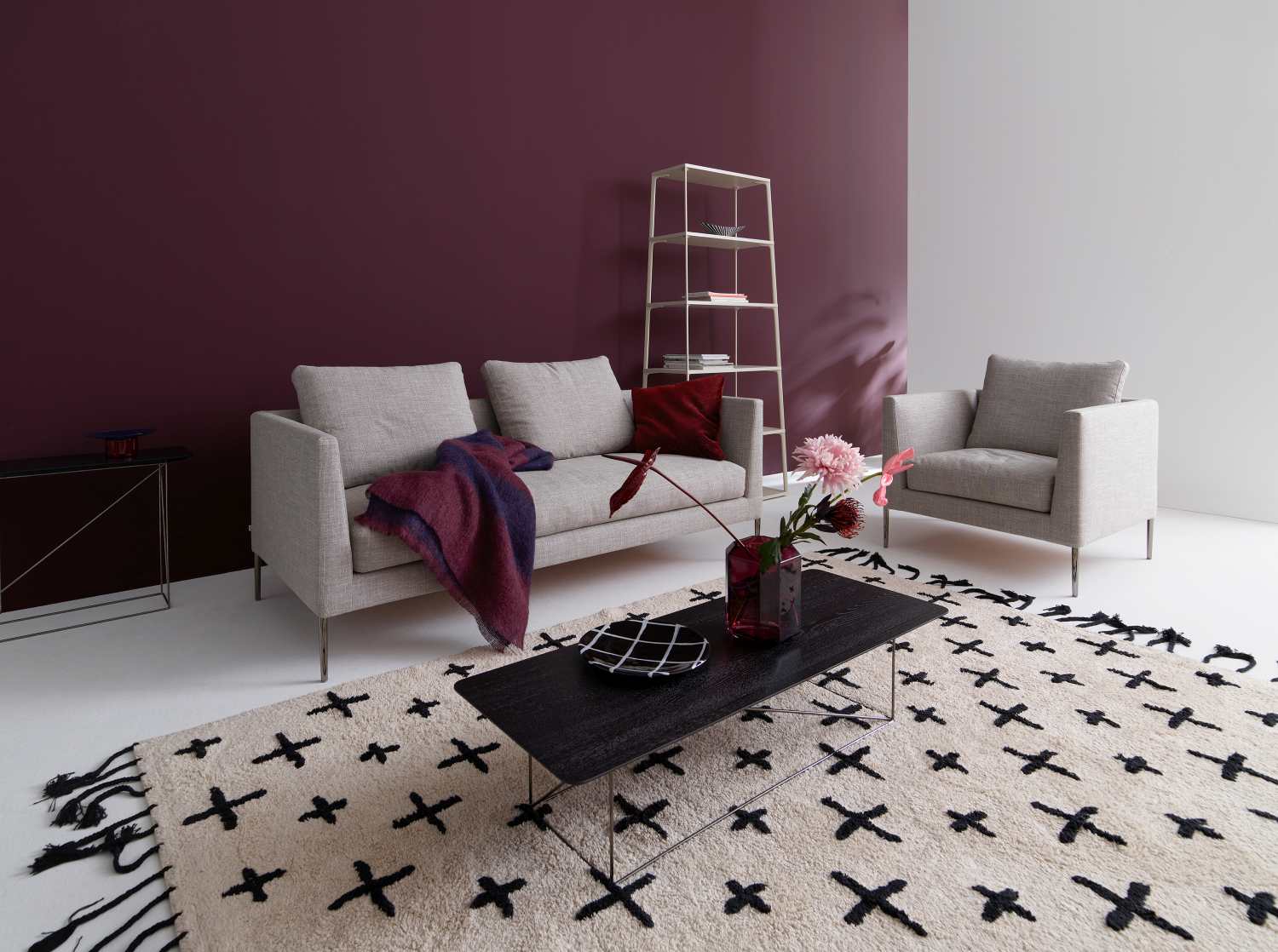 Pilotis Canapé sans coussin de dossier Cor