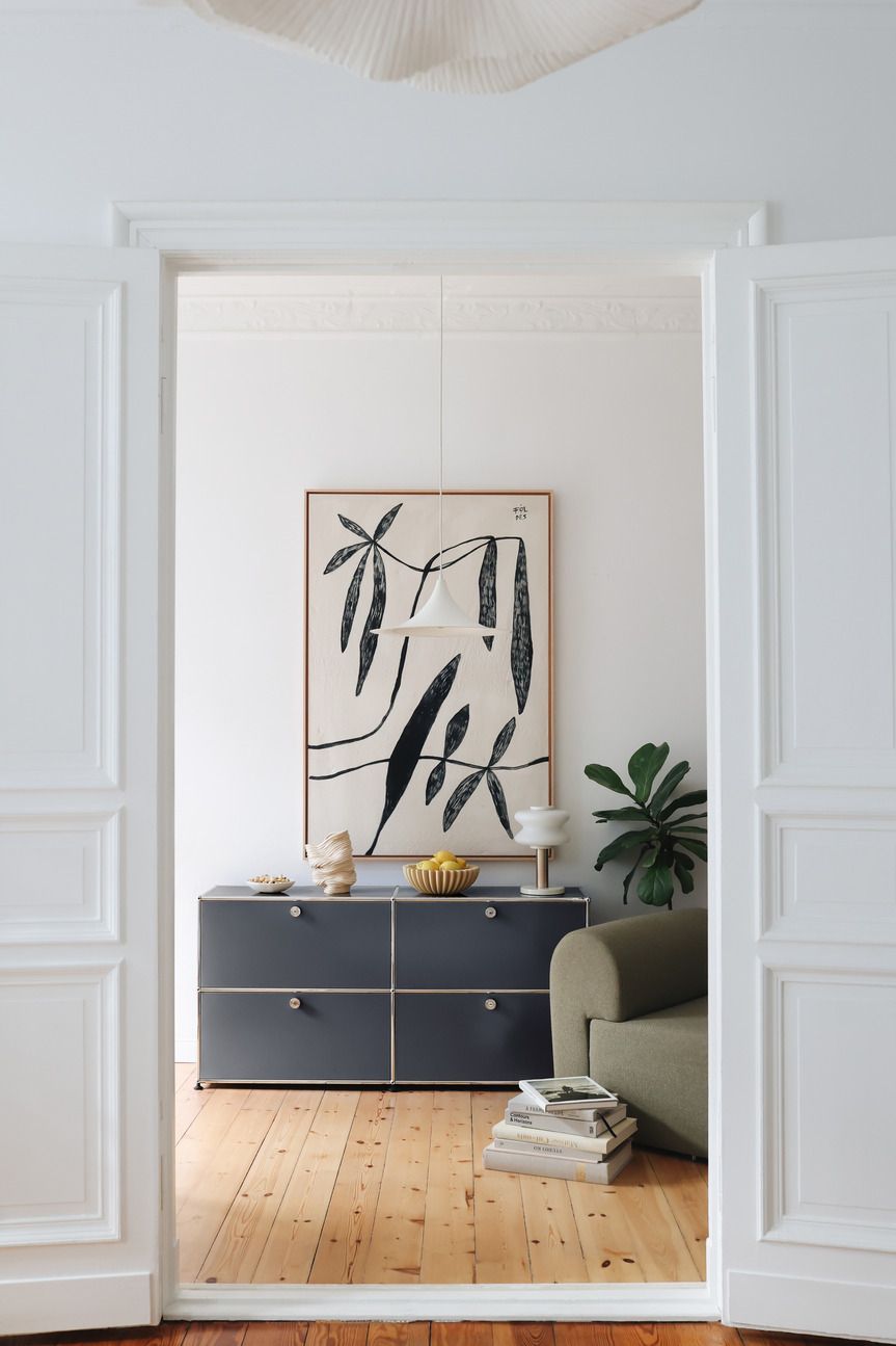 USM Haller Sideboard E2 buffet avec 4 portes pliantes