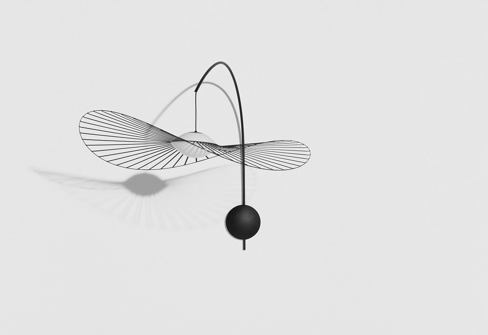 Vertigo Nova Applique Petite Friture Noir/Blanc Vertigo Nova Wandleuchte von Petite Friture in Schwarz/Weiß, modernes Design mit filigranen Linien und indirektem Licht.