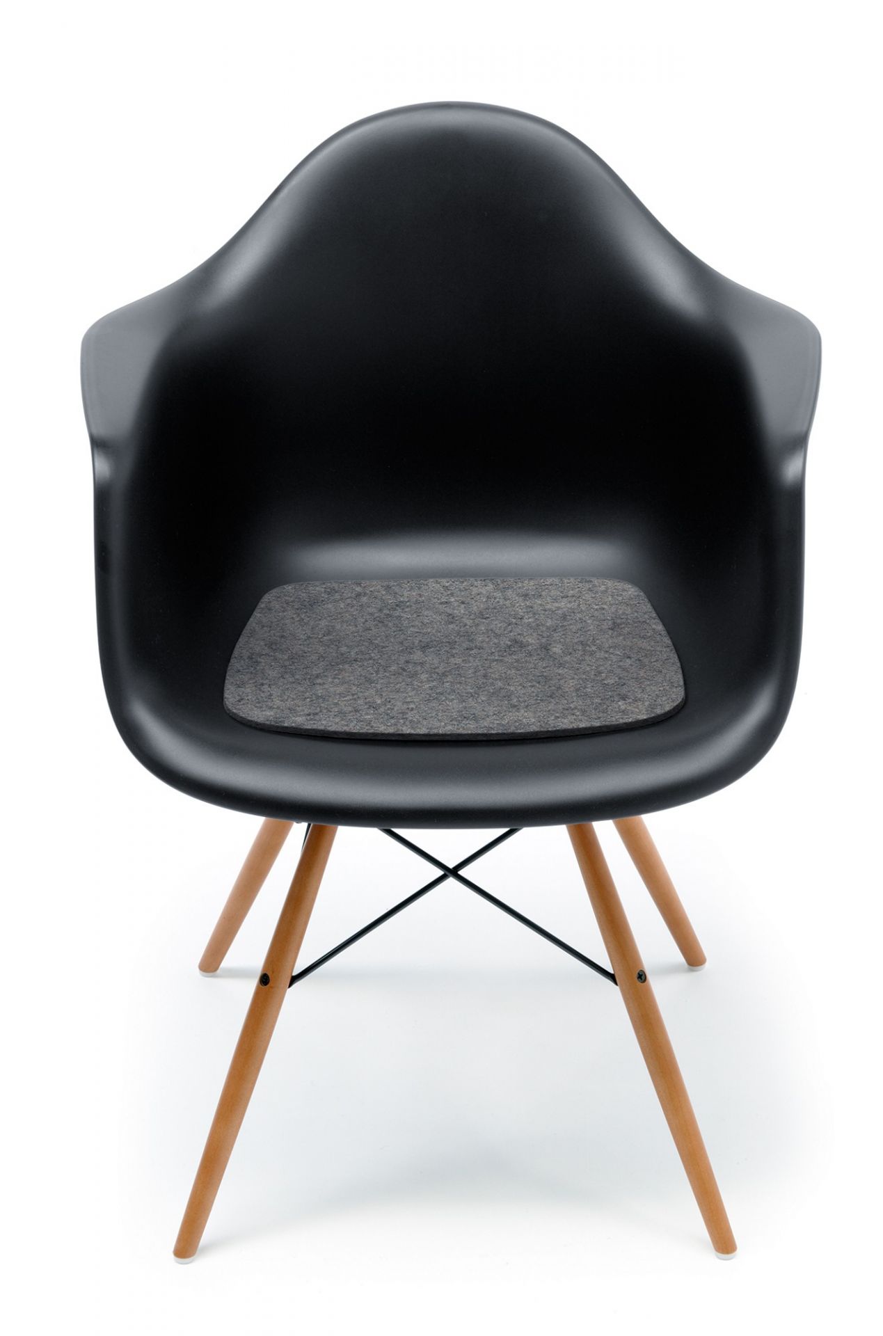 Coussin de siège-Feutre Eames Plastic Arm Chairs DAR / RAR / DAW / DAX Graphit Hey Sign OFFRE SPECIALE
