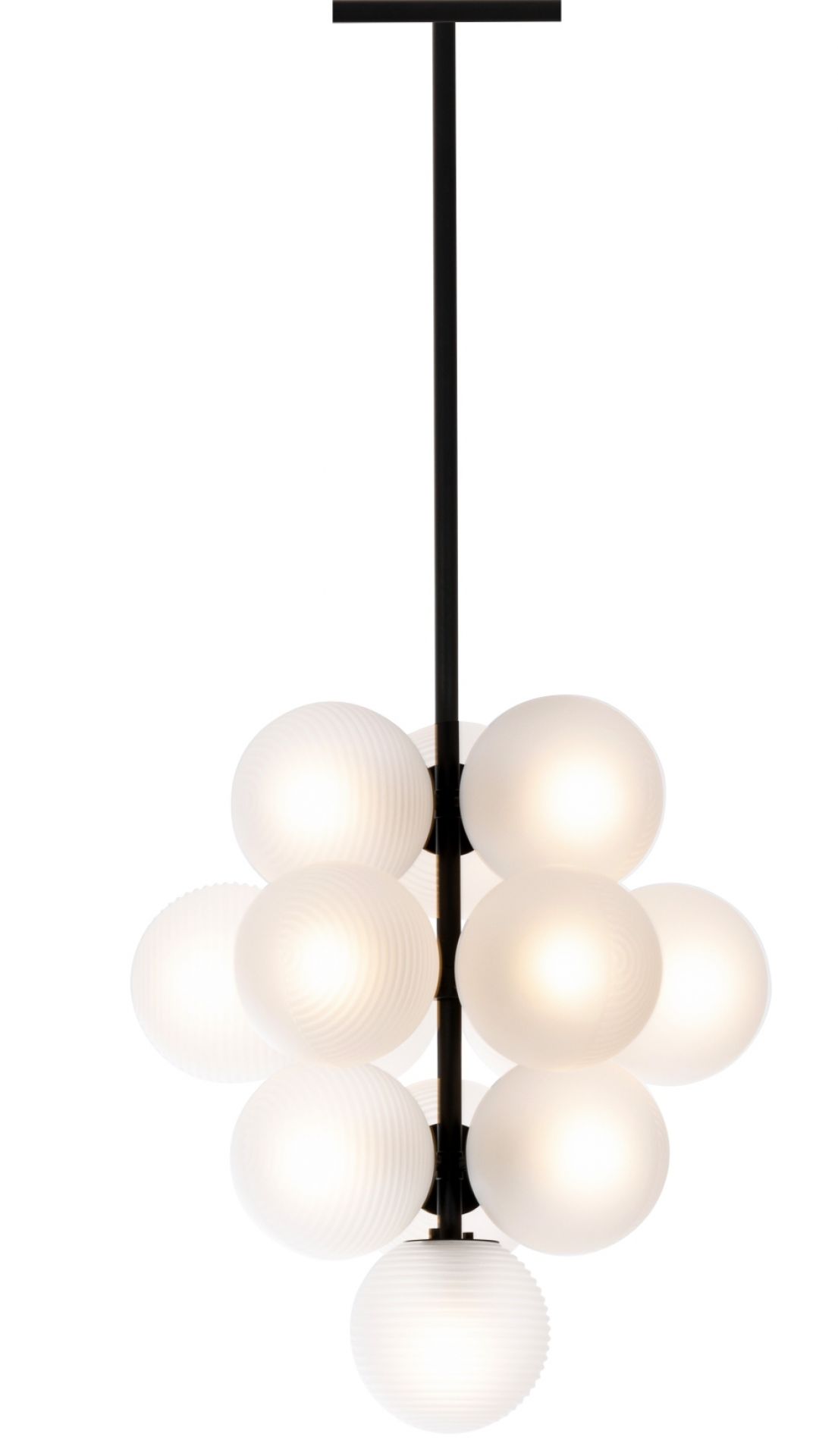 Stellar Grape Pendant Lampe de suspendue Pulpo Transparent - Noir