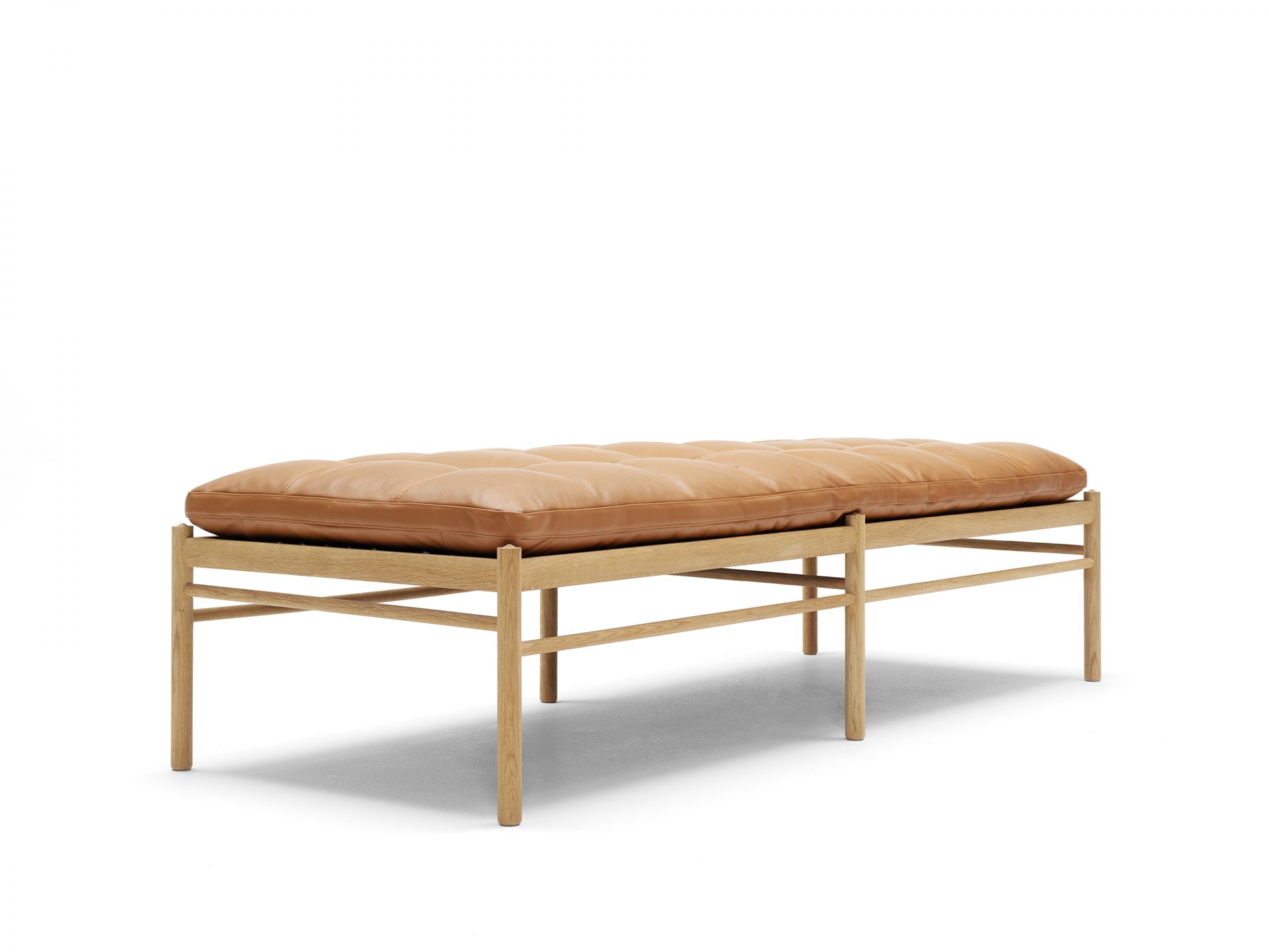 OW150 Daybed Lit de repos Carl Hansen &amp; Søn Cuir brun Sif 95