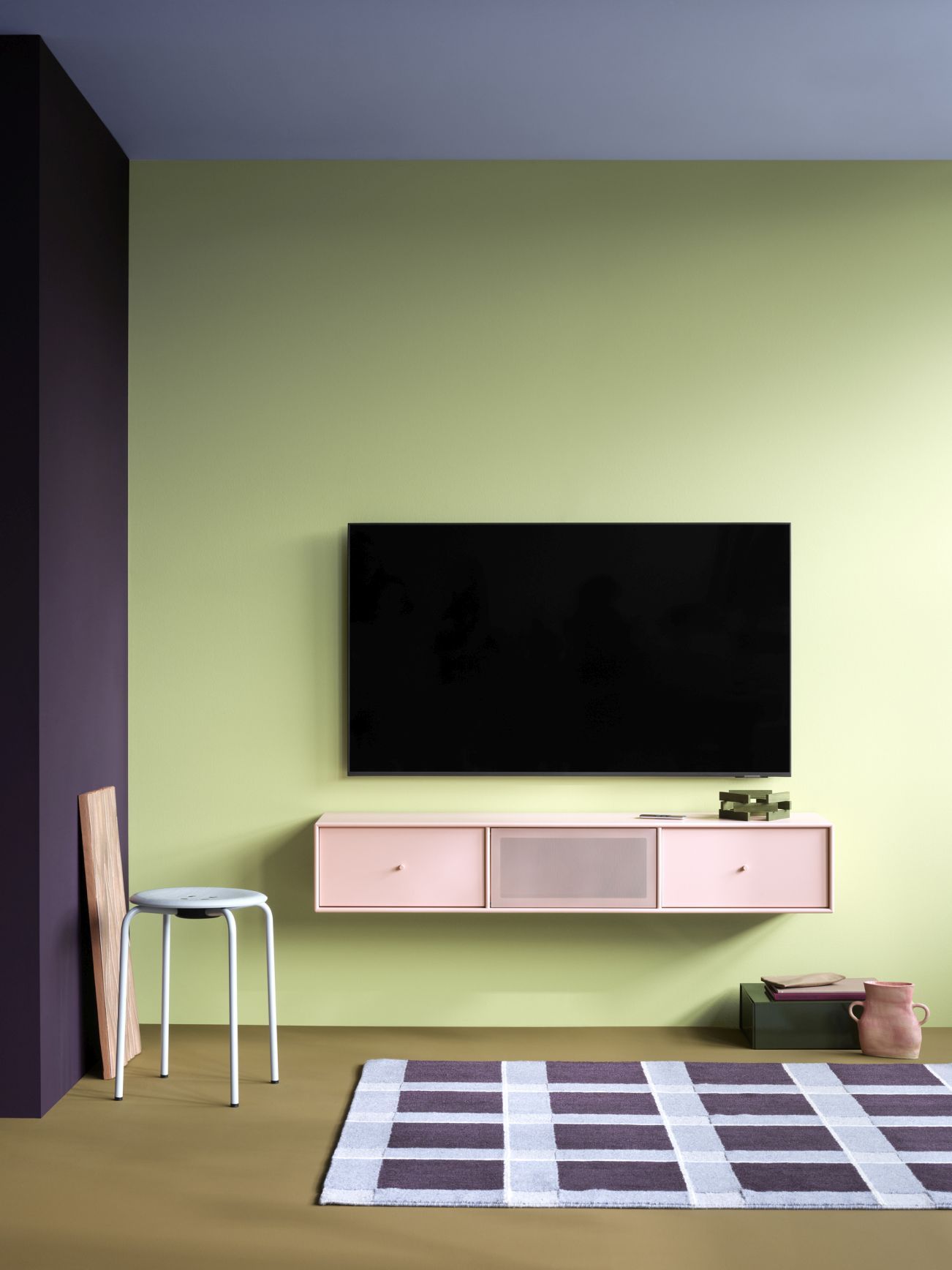 Octave V Étagère TV Nordic - cadre noir Montana QUICK SHIP
