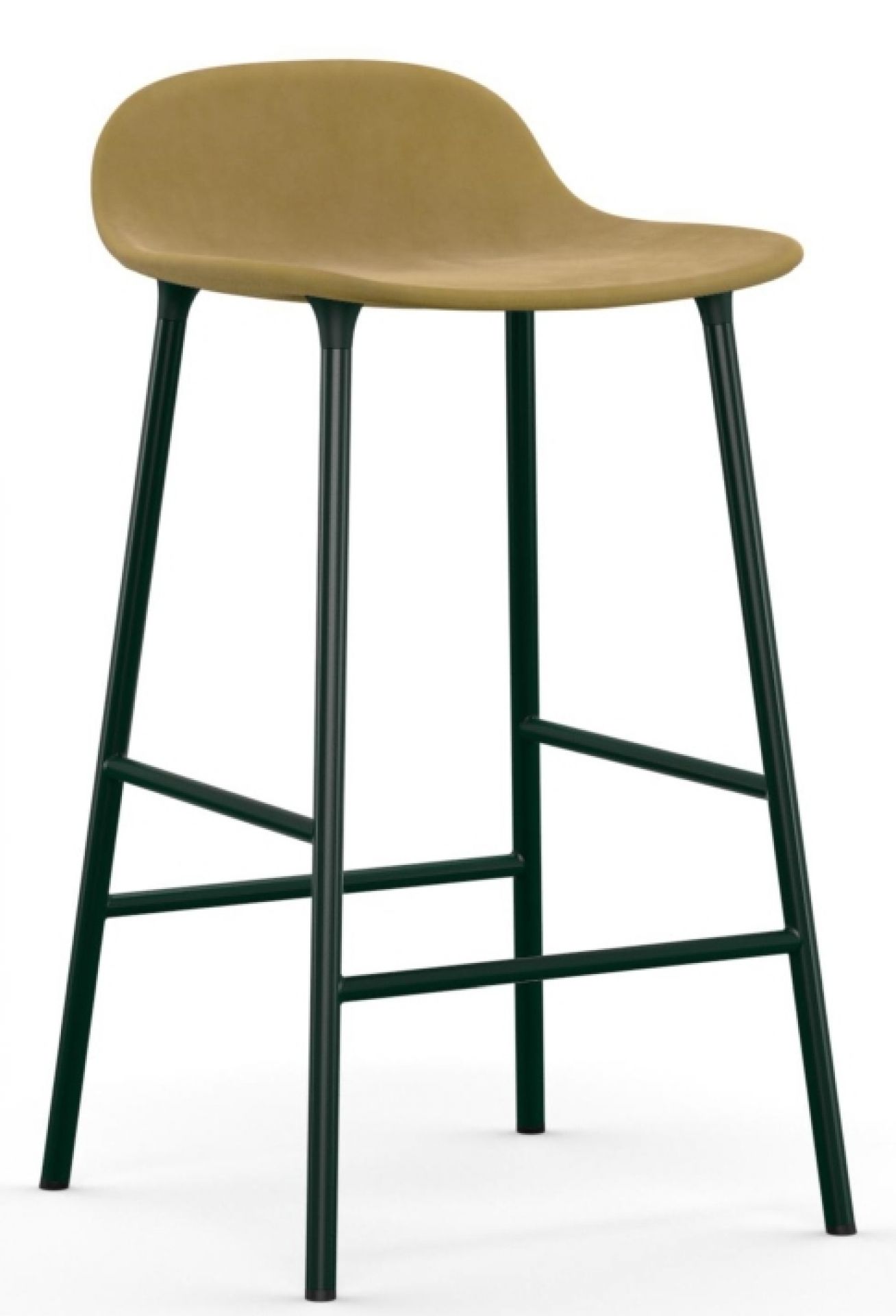 Form Barstool tabouret de bar H 65 cm Acier Rembourré Normann Copenhagen