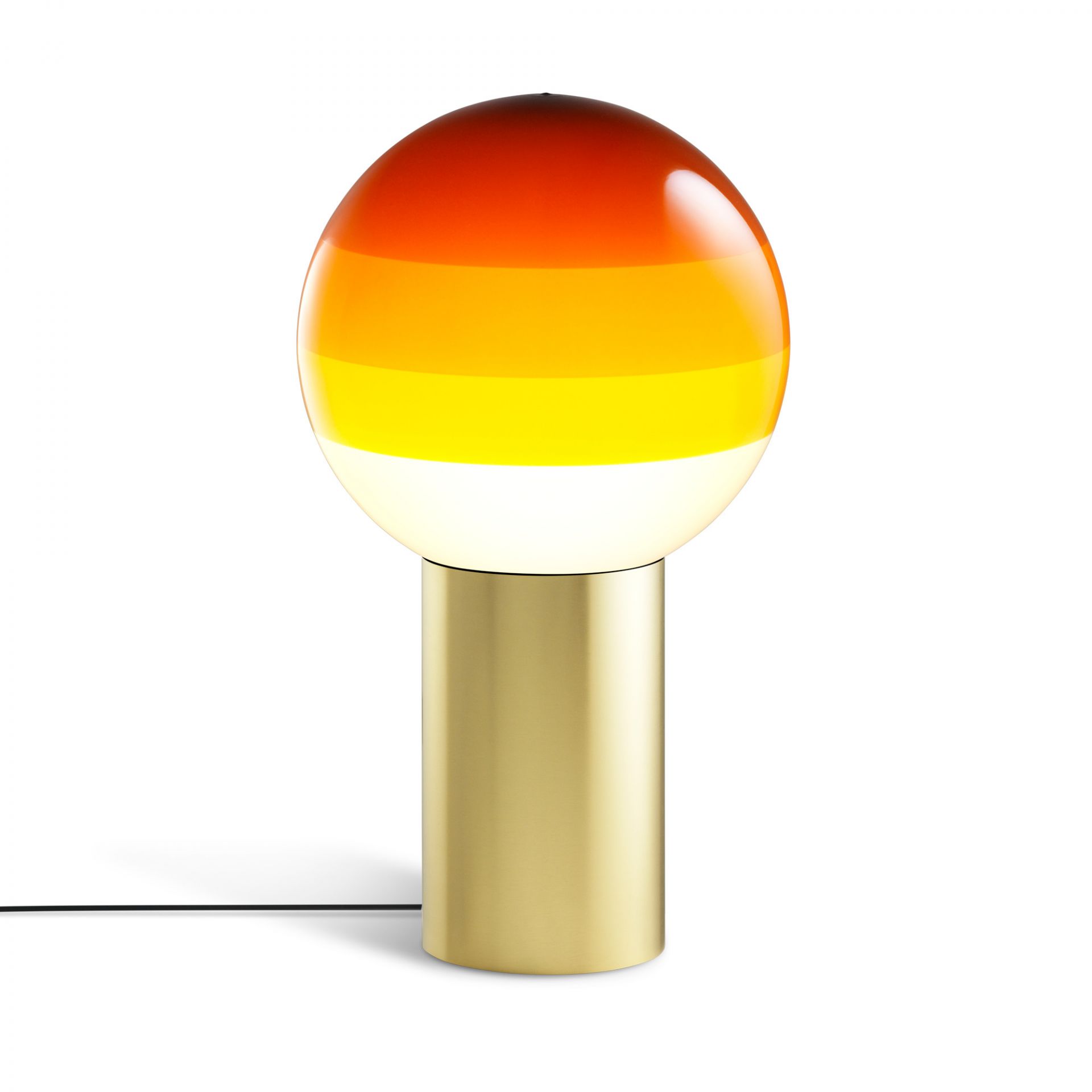 Dipping Light M LED Lampe de table Marset ambre - laiton