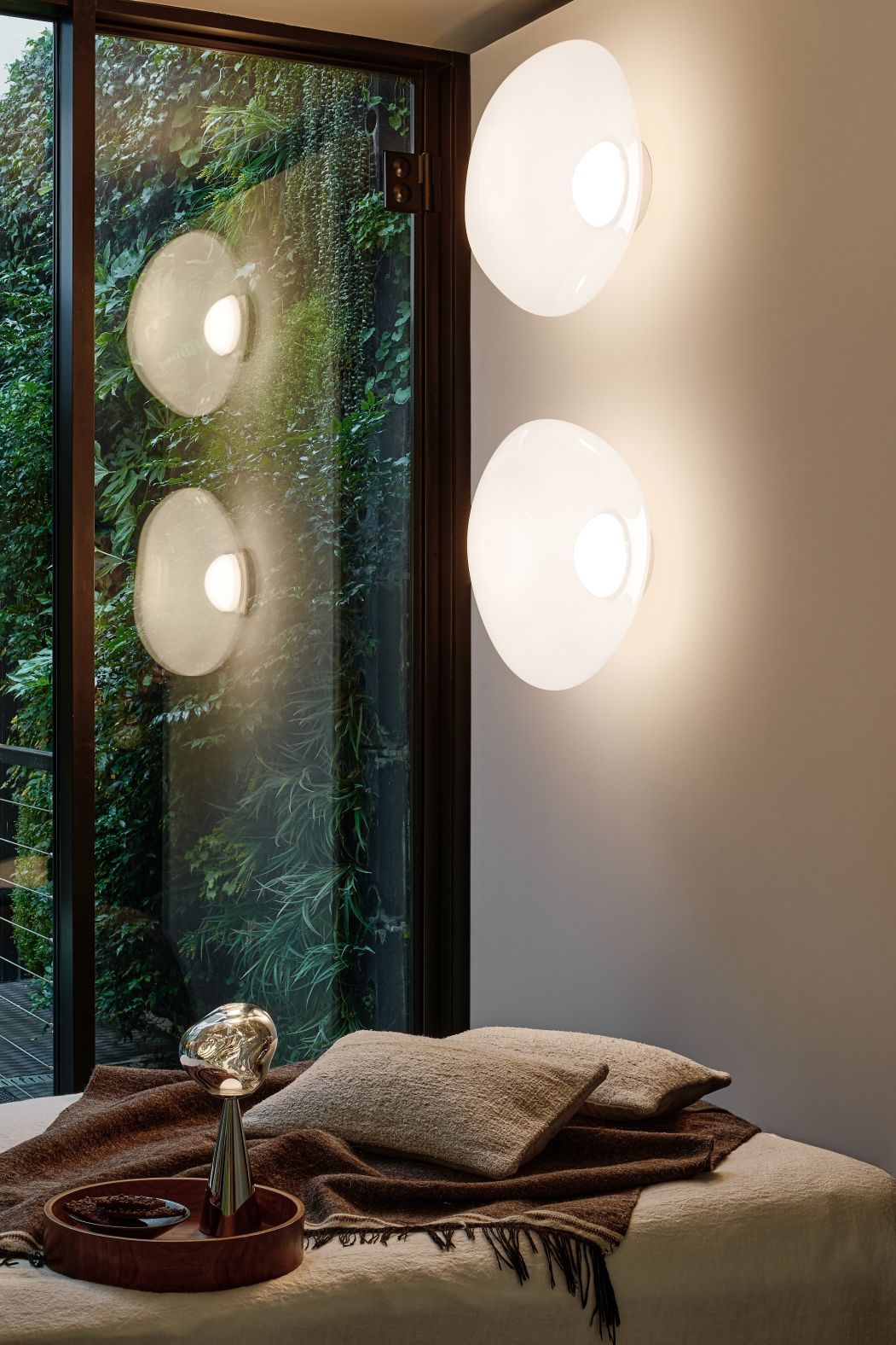 Applique murale LED Melt Surface Opal - Or Tom Dixon