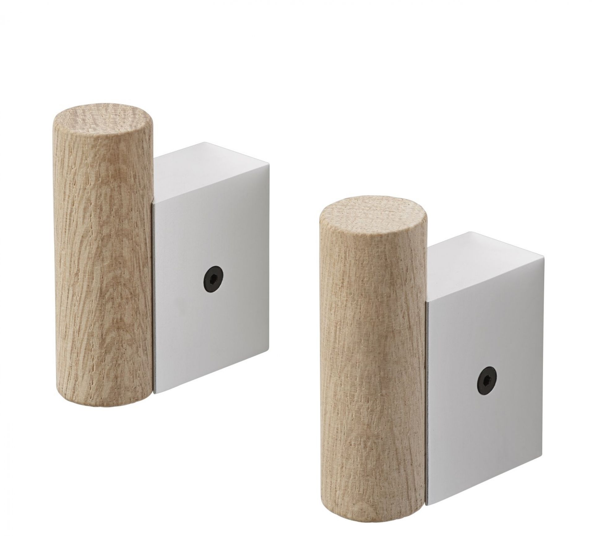 Attach Coat Hook Crochet mural Muuto Chêne - Alumi nium