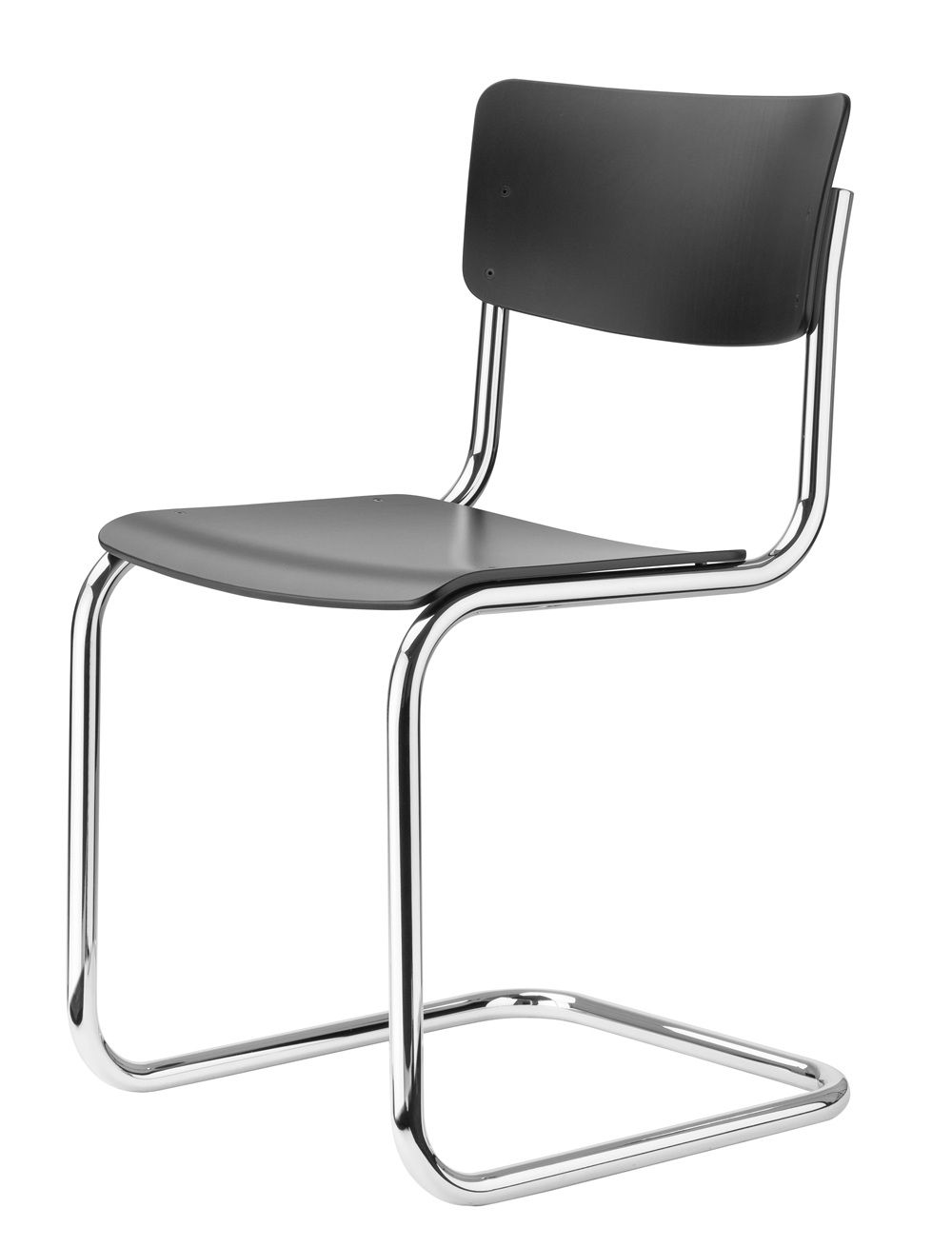 S 43 Classic Steel Tube Cantilever Chair CHROME/BLACK Thonet PREFERRED COMBINATION