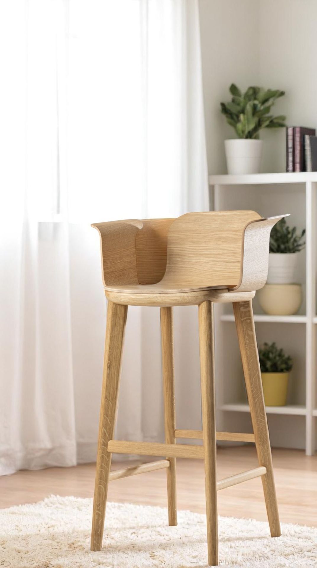 Aeon Comfort Barstool Tabouret de bar avec accoudoirs Zeitraum