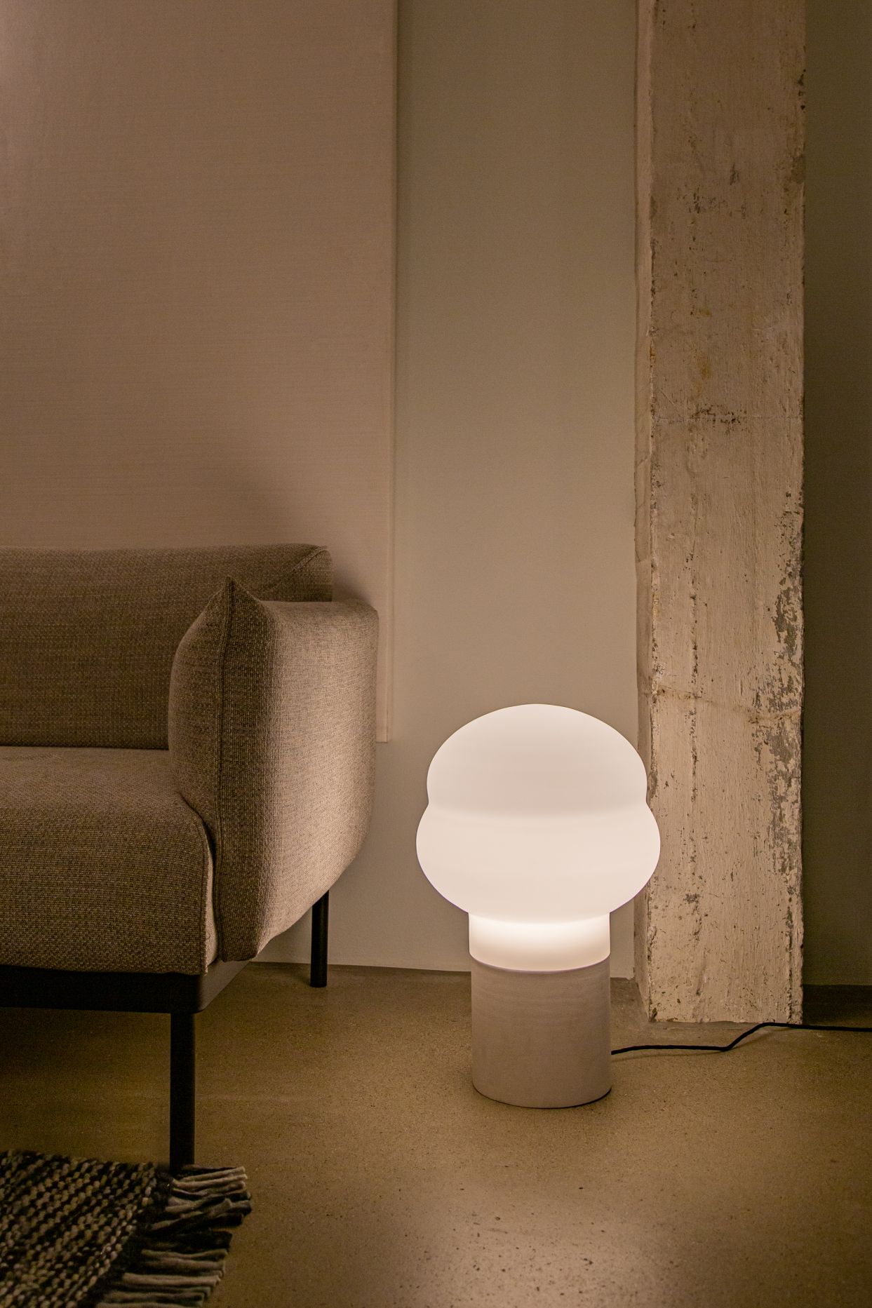Kumo Lampe de table petite blanc Pulpo