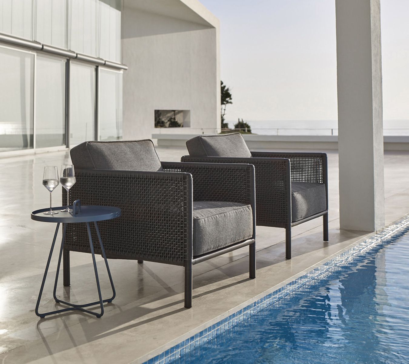 Fauteuil de salon Encore avec coussin AirTouch Cane-Line