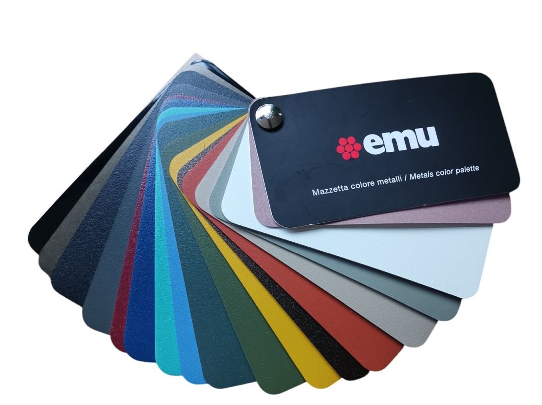 Échantillon de couleurs Carte de couleurs métal Emu
