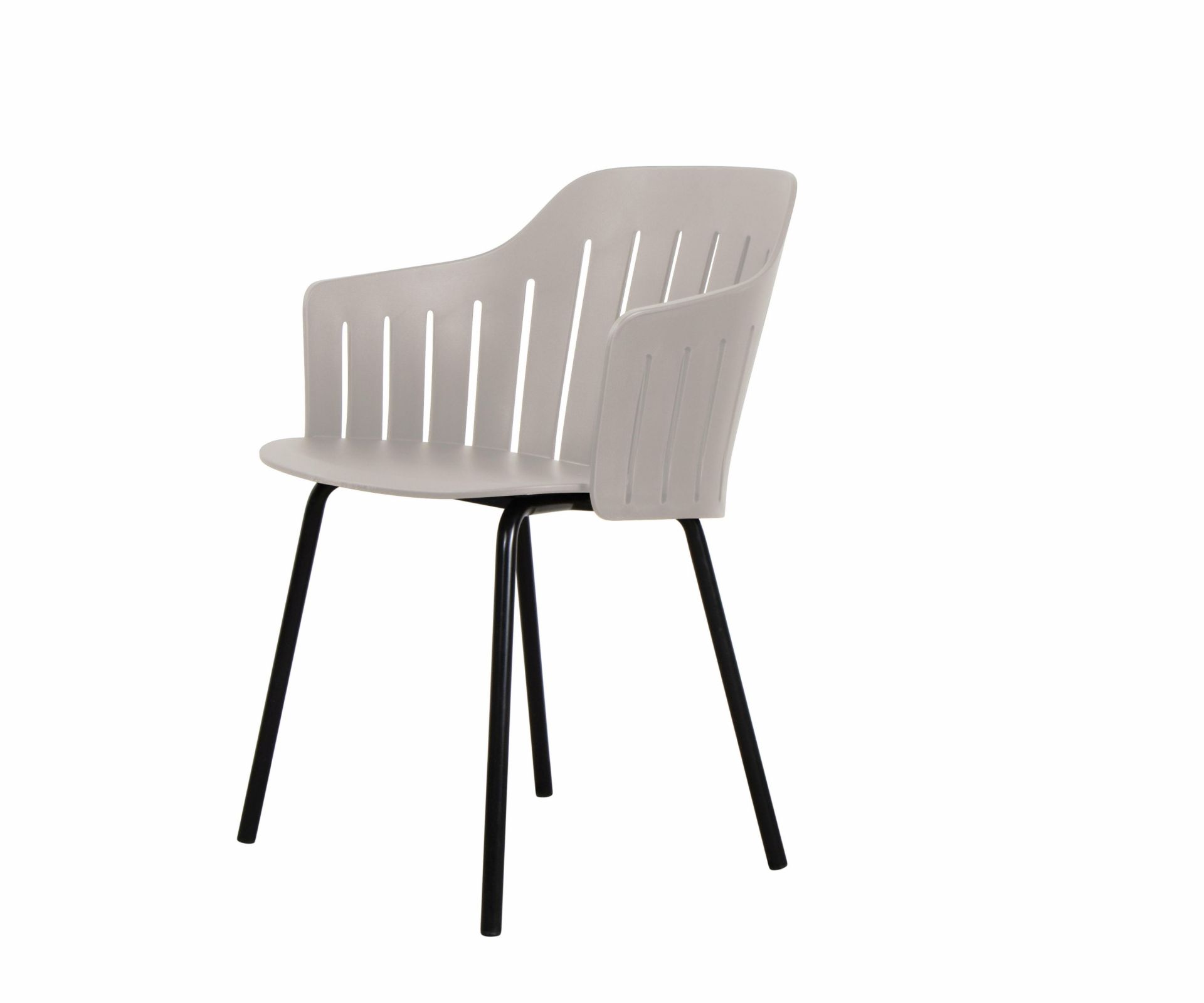 Choice Outdoor chaise structure acier 4 pieds taupe Cane-Line 