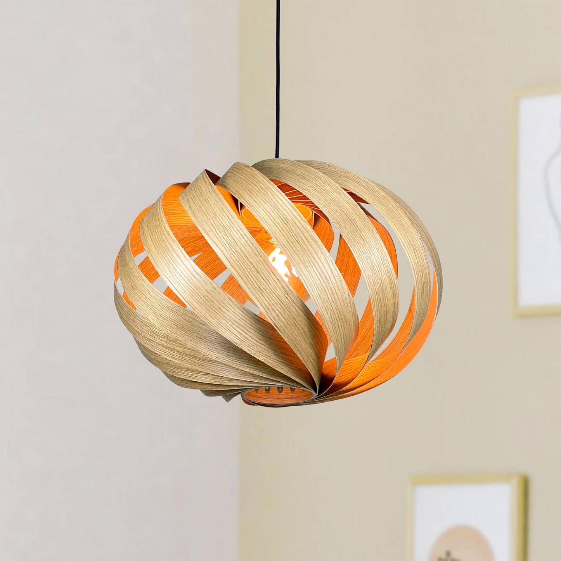 Serentia Lampe à suspendre Chêne Ø55 cm Gofurnit