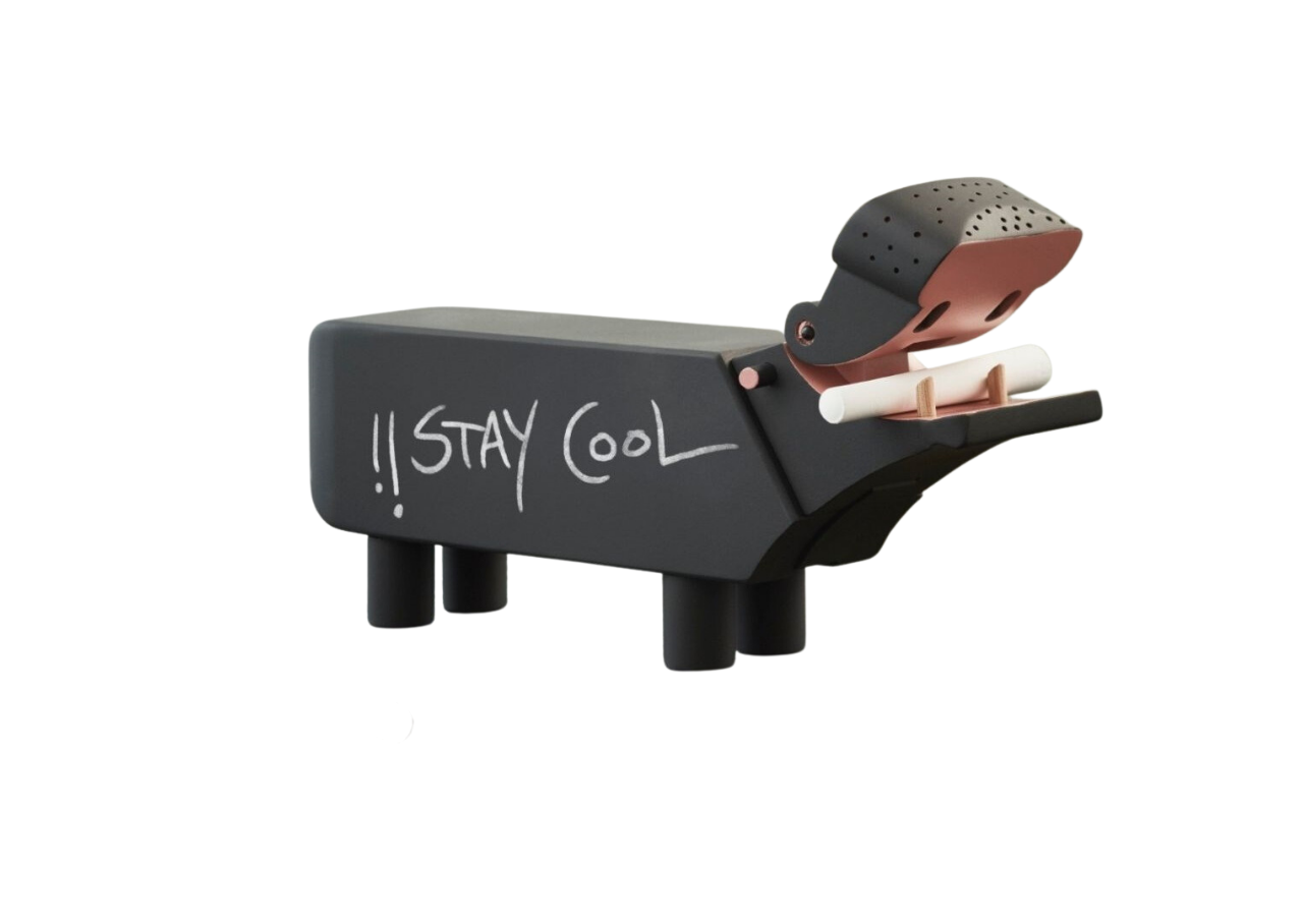 Hippopotame figure en bois noir Kay Bojesen