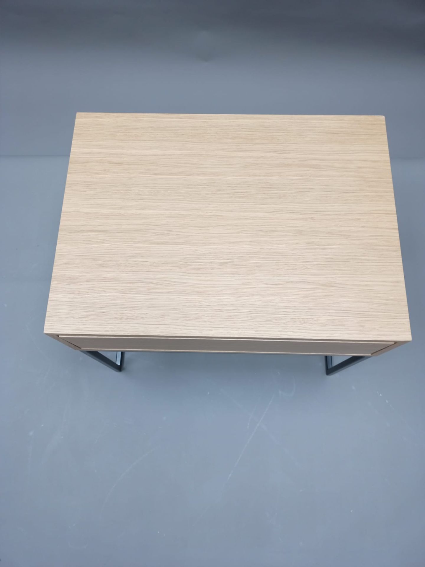 Table d'appoint Dina, chêne naturel, Jan Kurtz, exemplaire défectueux 