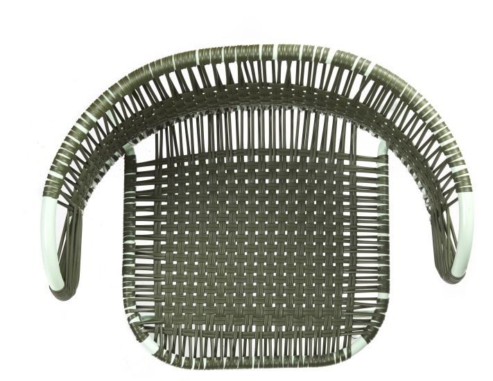 Cielo Stacking Armchair Chaise à accoudoirs empilable Outdoor ames Vert olive - Vert pastel