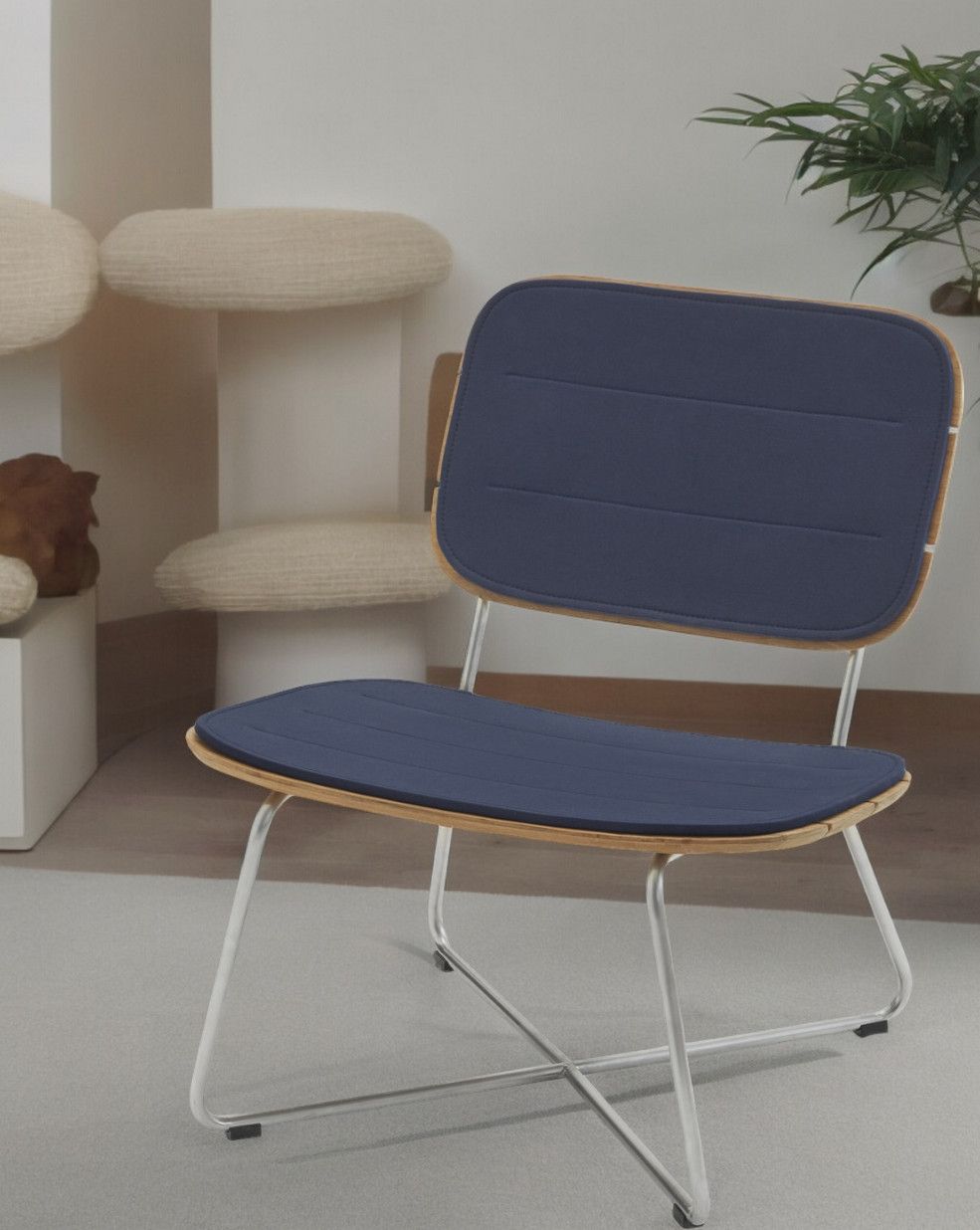 Lilium Lounge Chair chaise coussin d'assise Cushion Outdoor Skagerak by Fritz Hansen