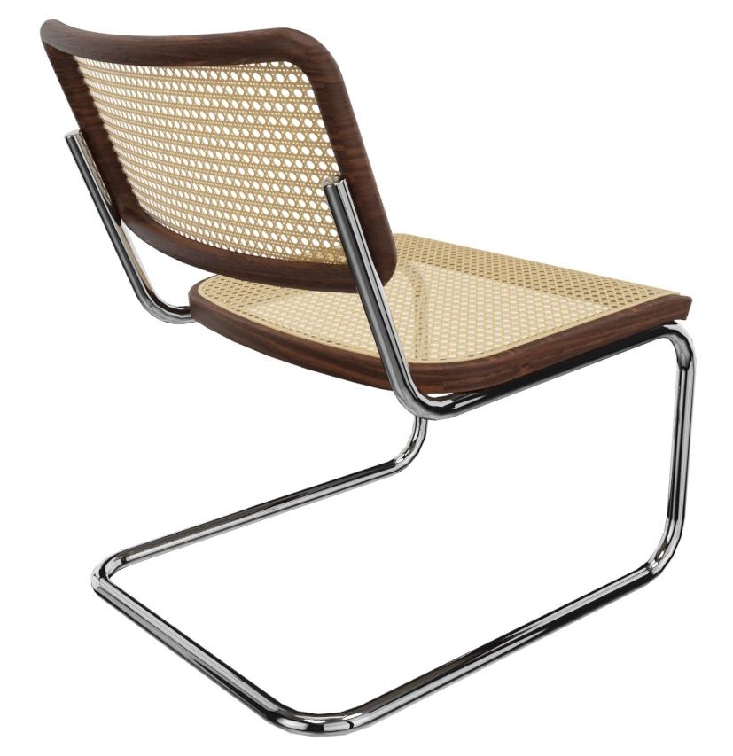 S 32 VL Lounge Chair Fauteuil NOISET AVEC LAQUE BOIS NATUREL LACKIETZ / TUBE NATUREL Thonet OFFRE SPECIALE
