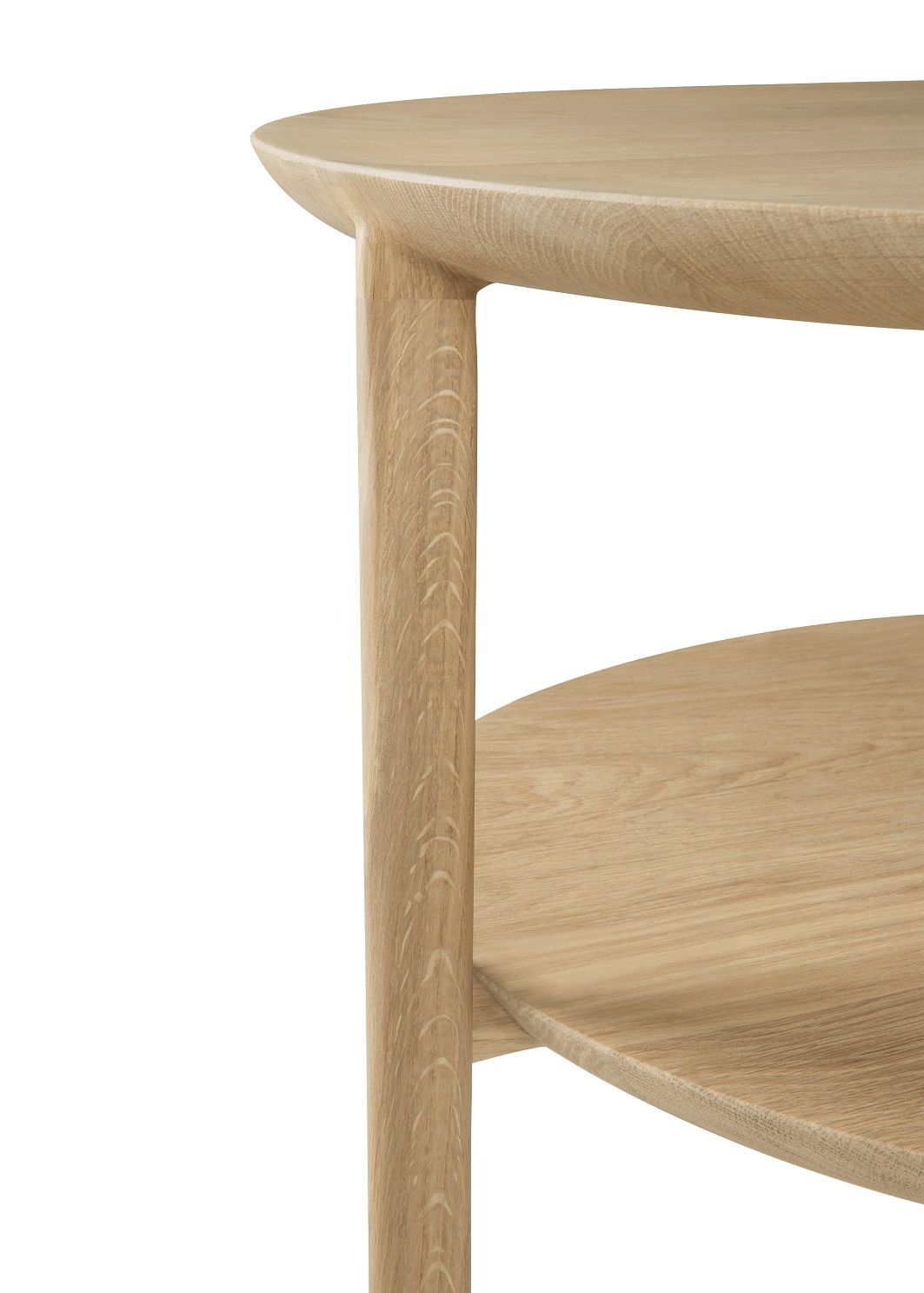 Bok Table basse longue Chêne 1 étagère Ethnicraft